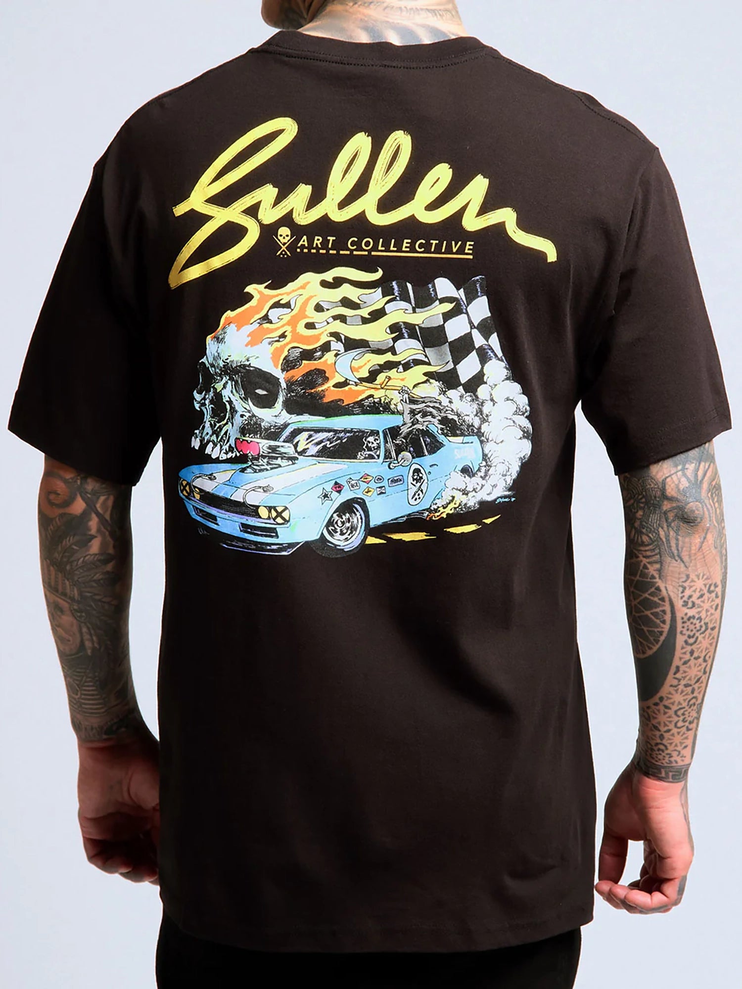 Sullen Men's 1st in Hell Graphic T-shirt - Black by Vulcinity
