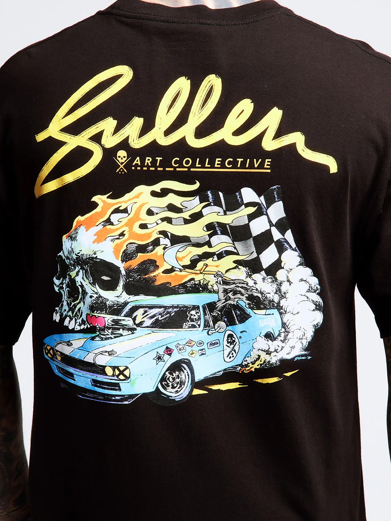 Sullen Men's 1st in Hell Graphic T-shirt - Black by Vulcinity