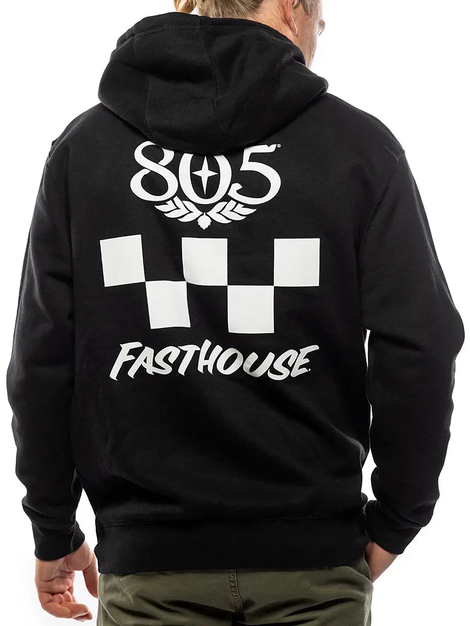 Fasthouse Men's 805 Foundation Pullover Hoodie - Black by FASTHOUSE