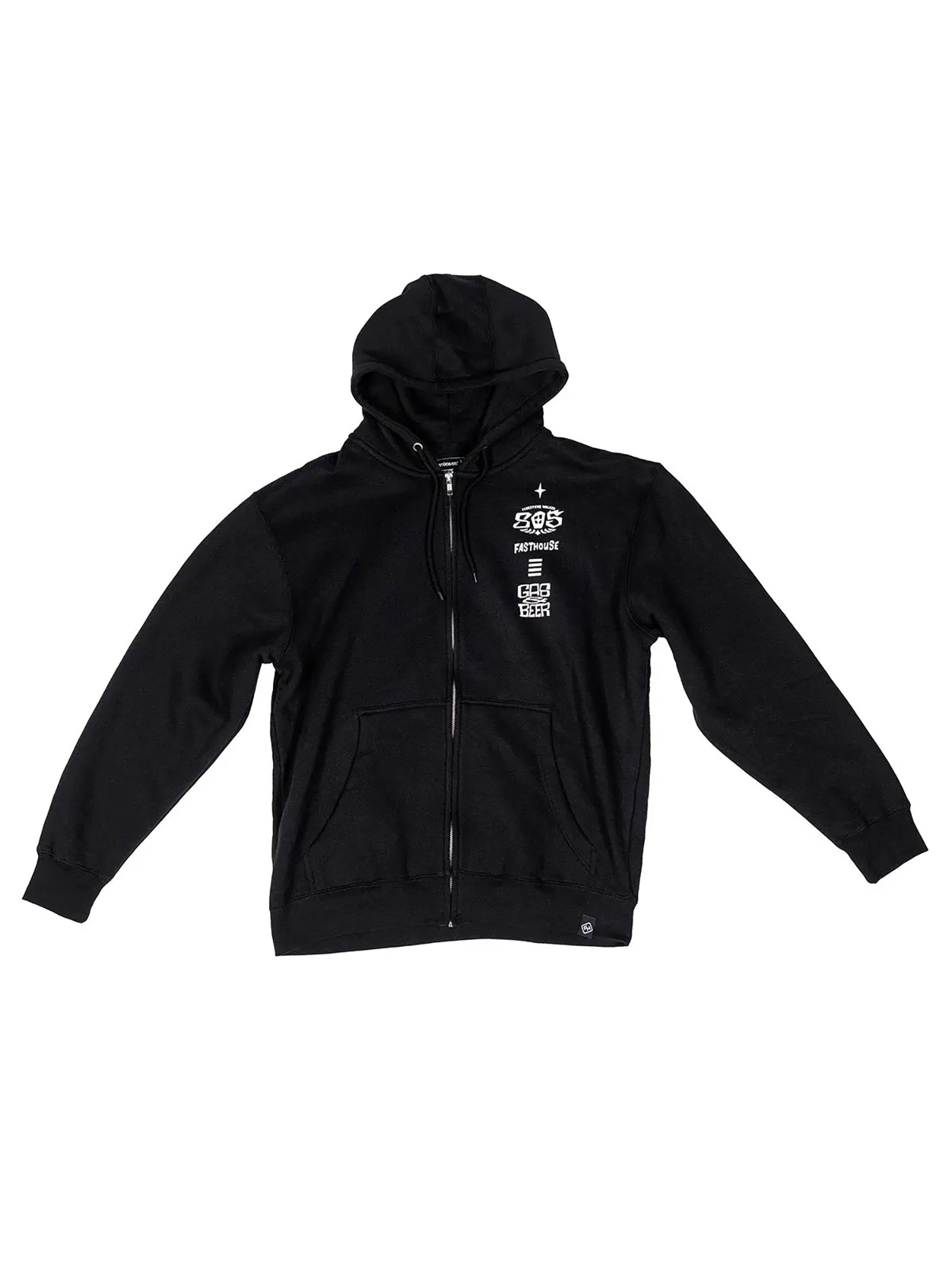 Fasthouse Men's 805 Fuel Zip Up Hoodie - Black by FASTHOUSE