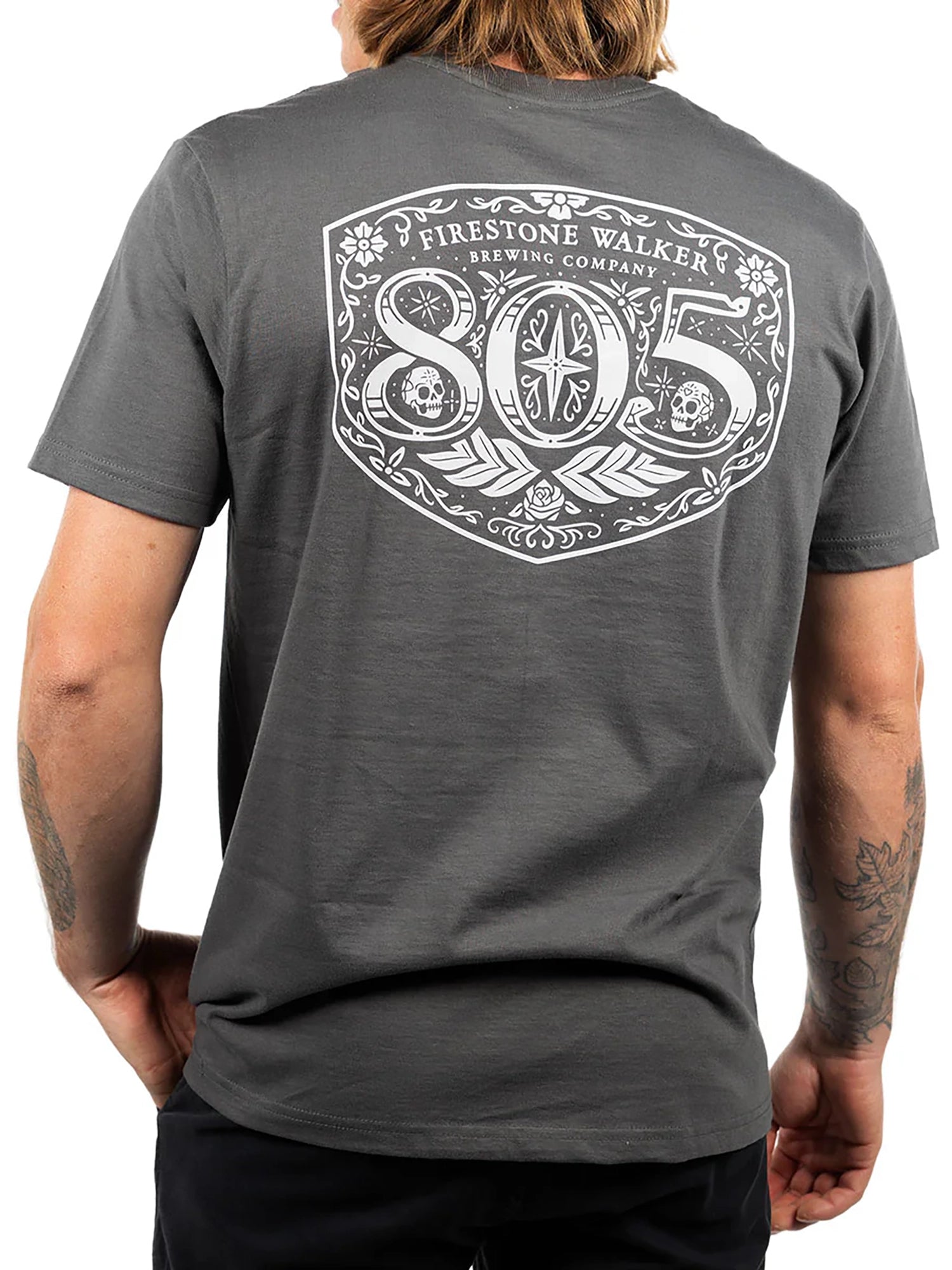 Fasthouse Men's 805 Premier Herencia SS Tee - Heavy Metal