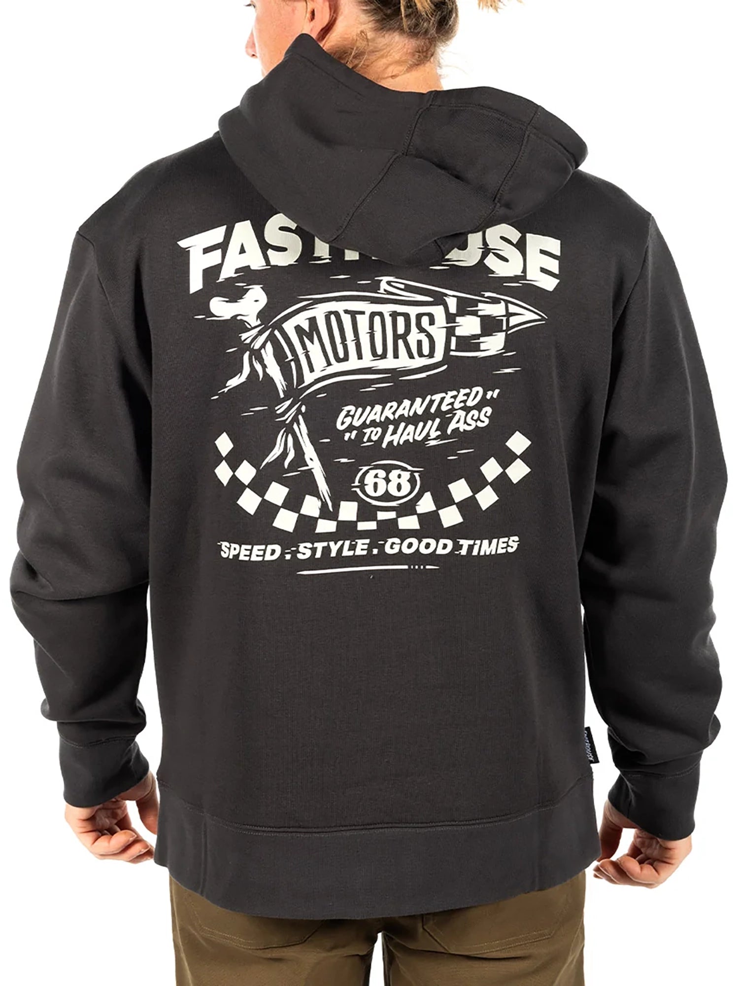 Fasthouse Men's All Out Pullover Hoodie - Vintage Black by FASTHOUSE