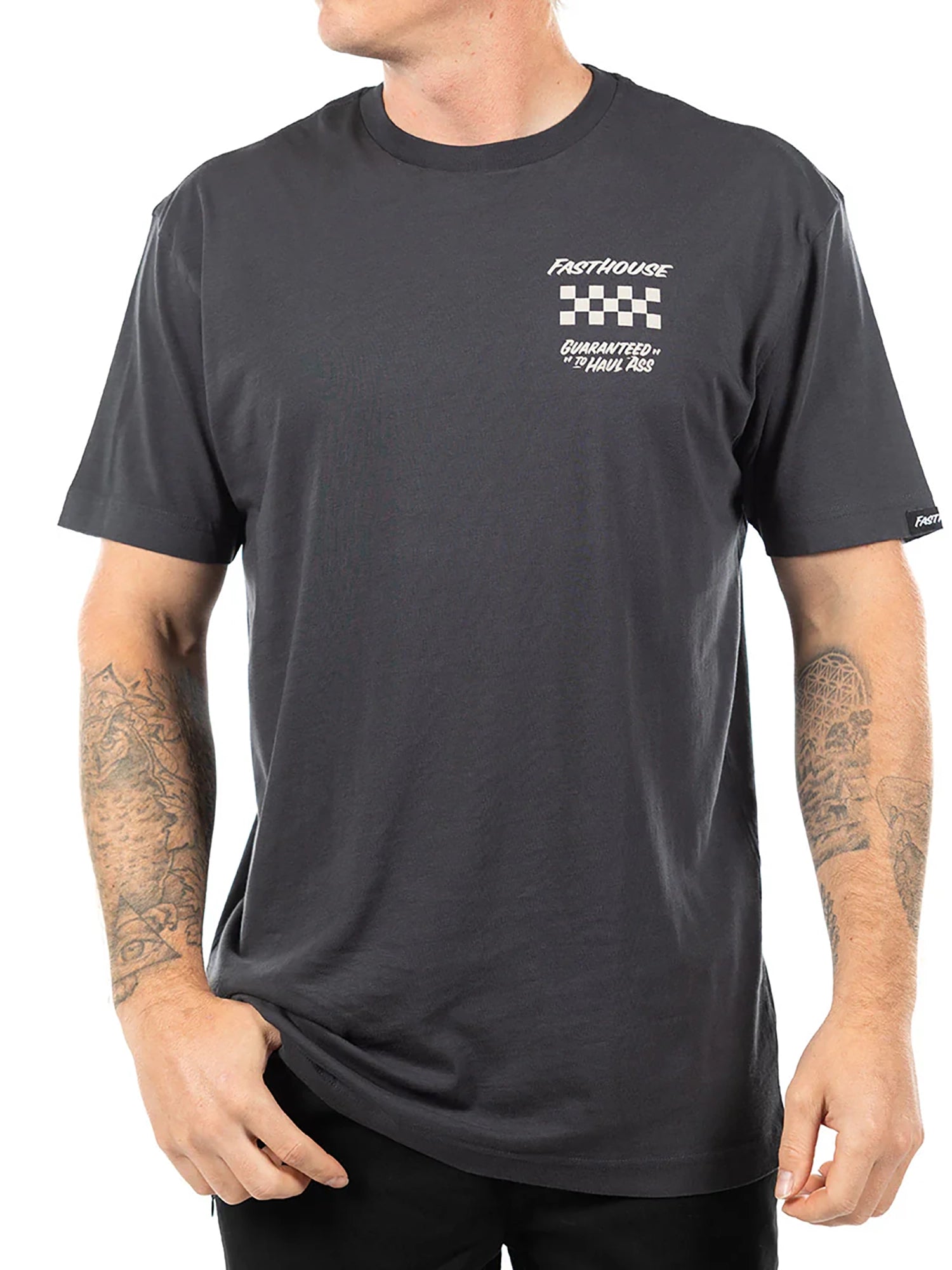 Fasthouse Men's All Out Graphic T-shirt - Graphite Black by FASTHOUSE
