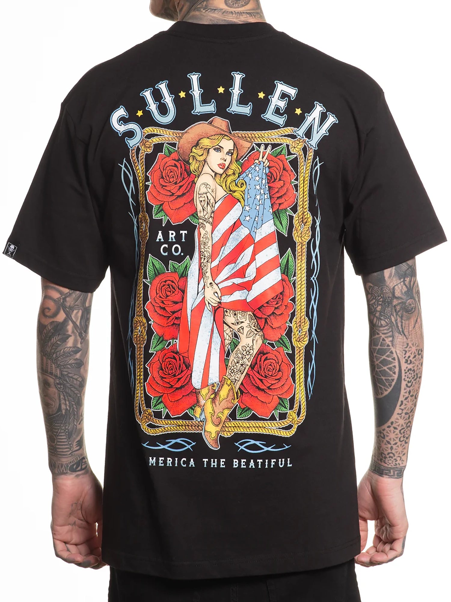 Sullen Men's American Beauty Graphic T-shirt - Black