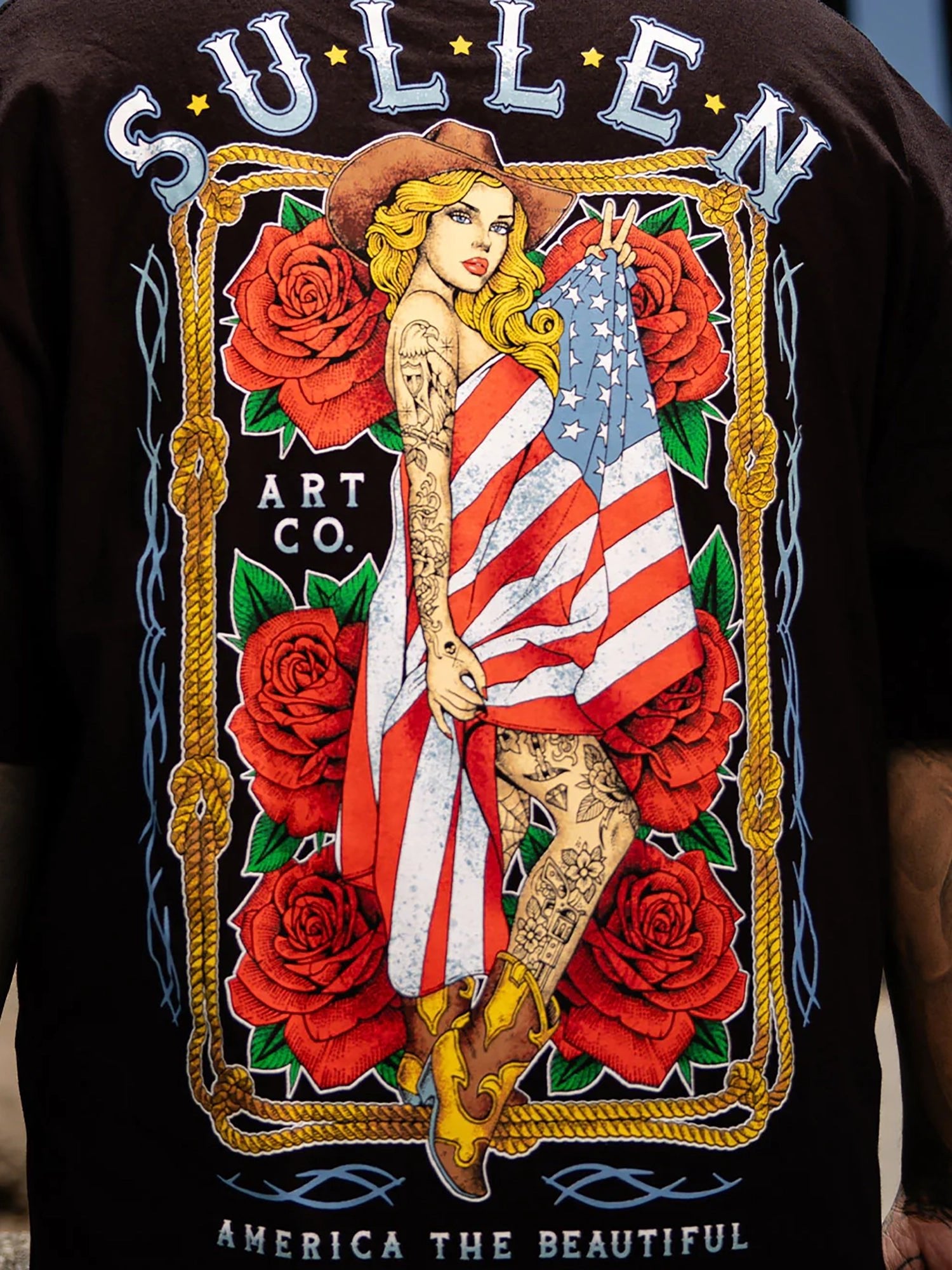 Sullen Men's American Beauty Graphic T-shirt - Black by Sullen