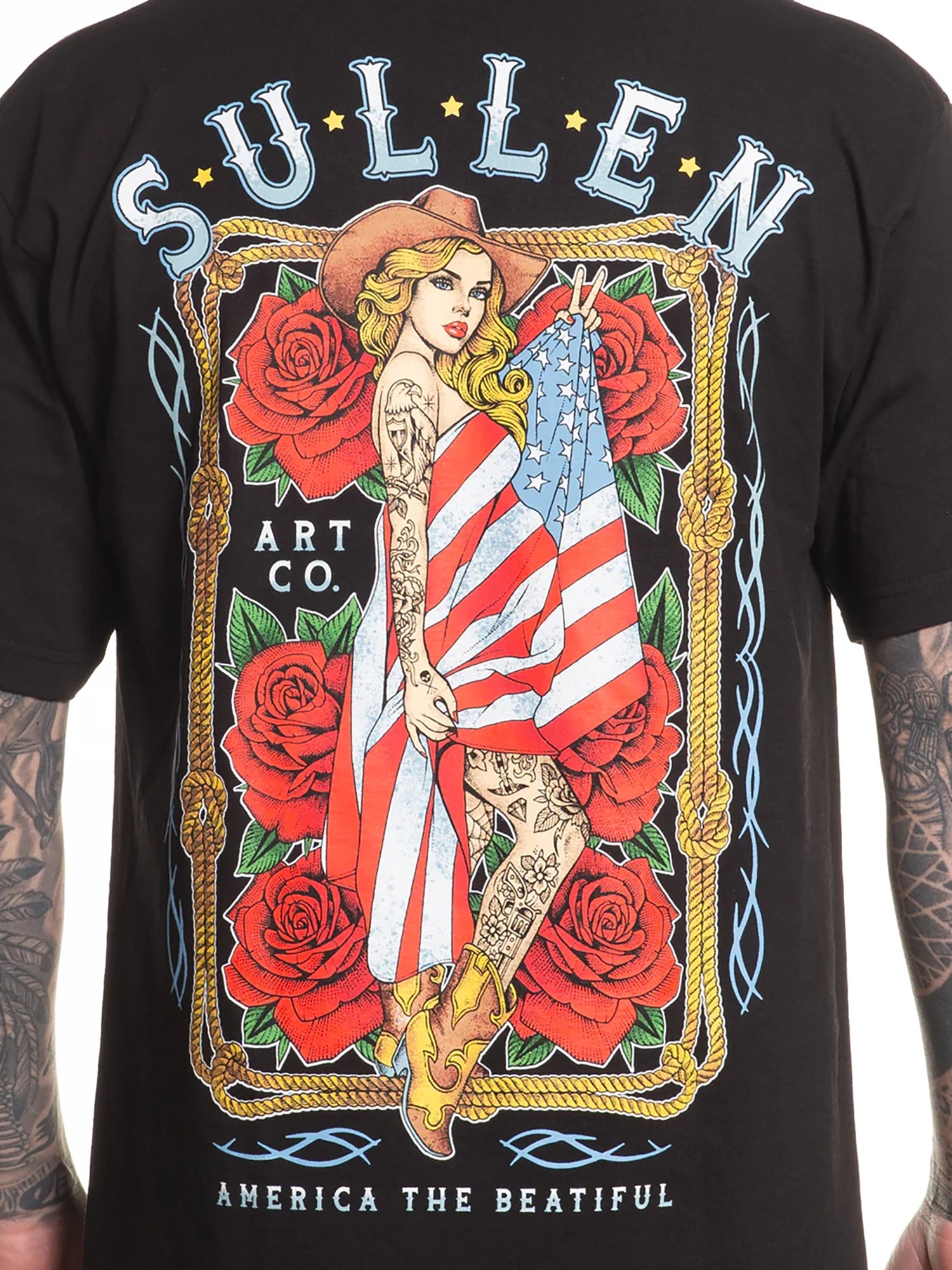 Sullen Men's American Beauty Graphic T-shirt - Black