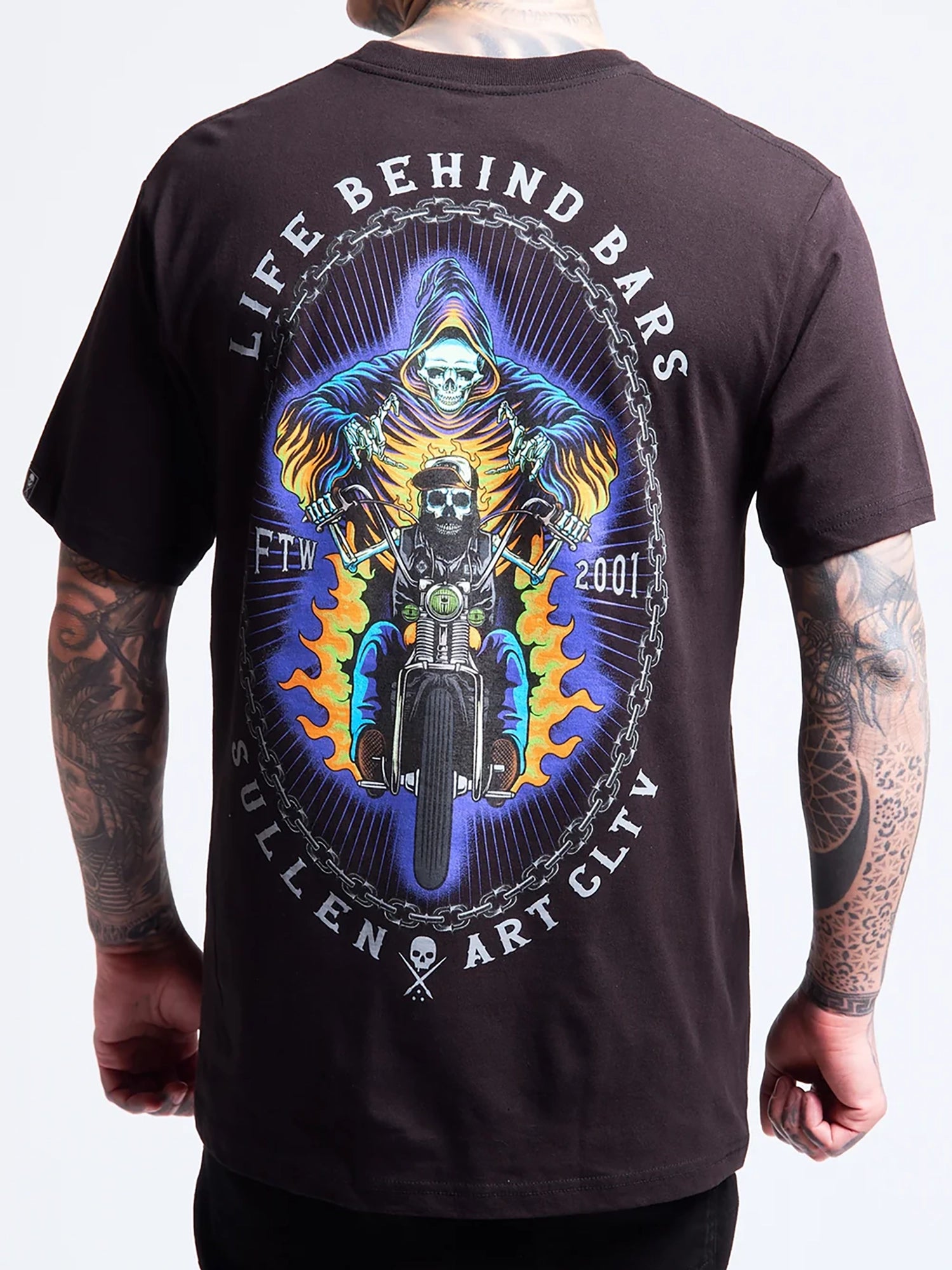 Sullen Men's Behind Bars Graphic T-shirt - Black