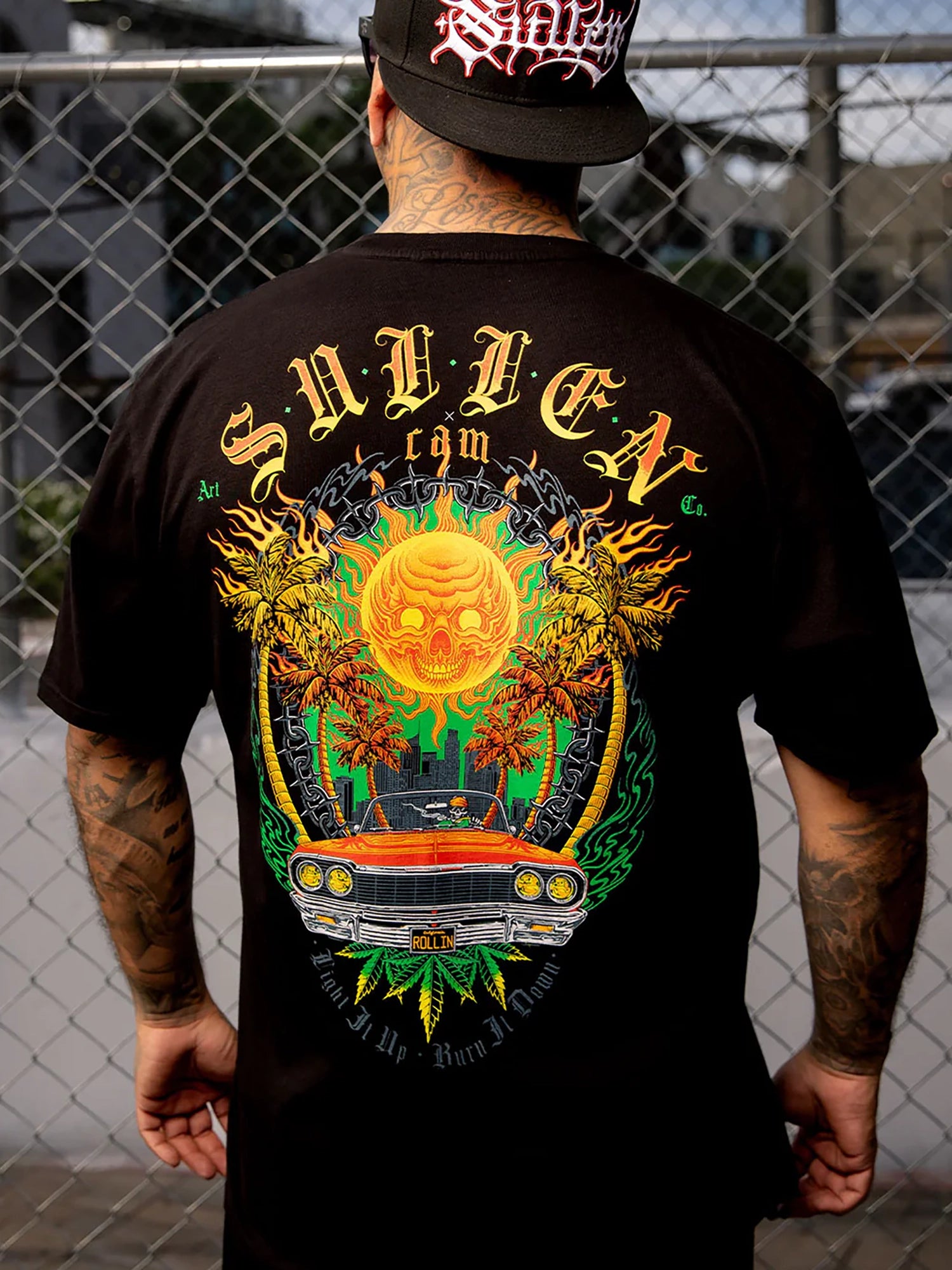 Sullen Men's Burn It Down Premium Tee - Jet Black by Sullen
