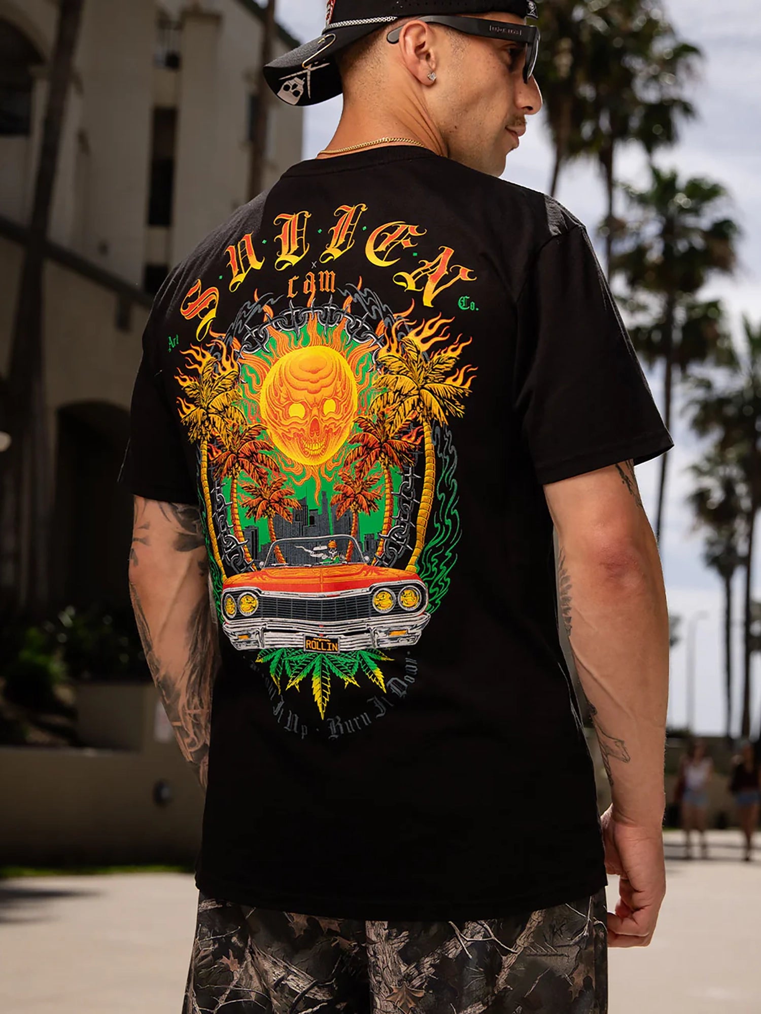 Sullen Men's Burn It Down Premium Tee - Jet Black by Sullen