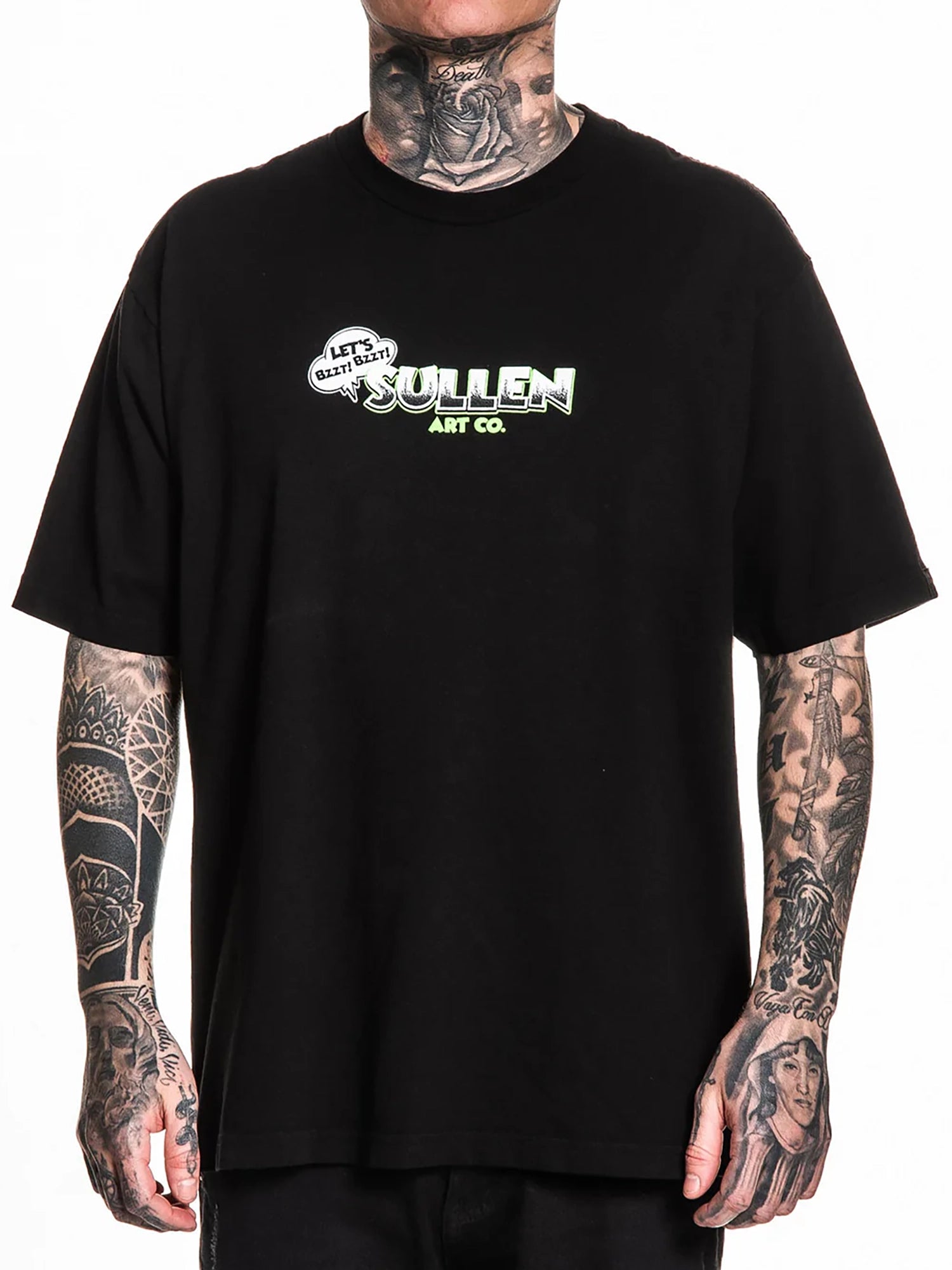 Sullen Men's Bzzt Bzzt One Ton Graphic Tee - Jet Black