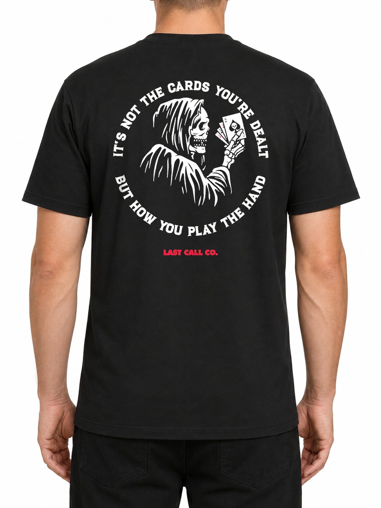 Last Call Co Cards Men's Graphic T-shirt - Black