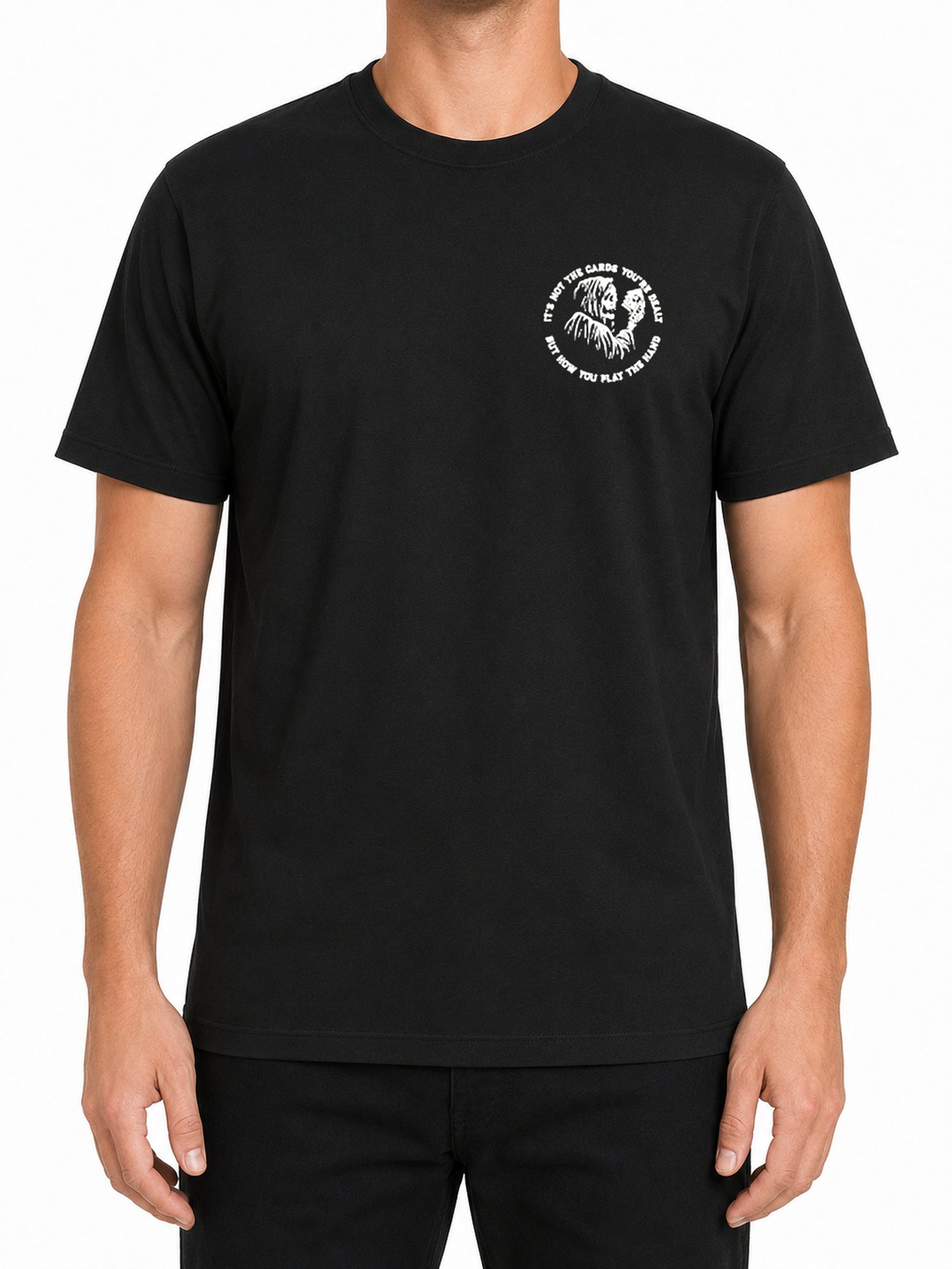 Last Call Co Cards Men's Graphic T-shirt - Black