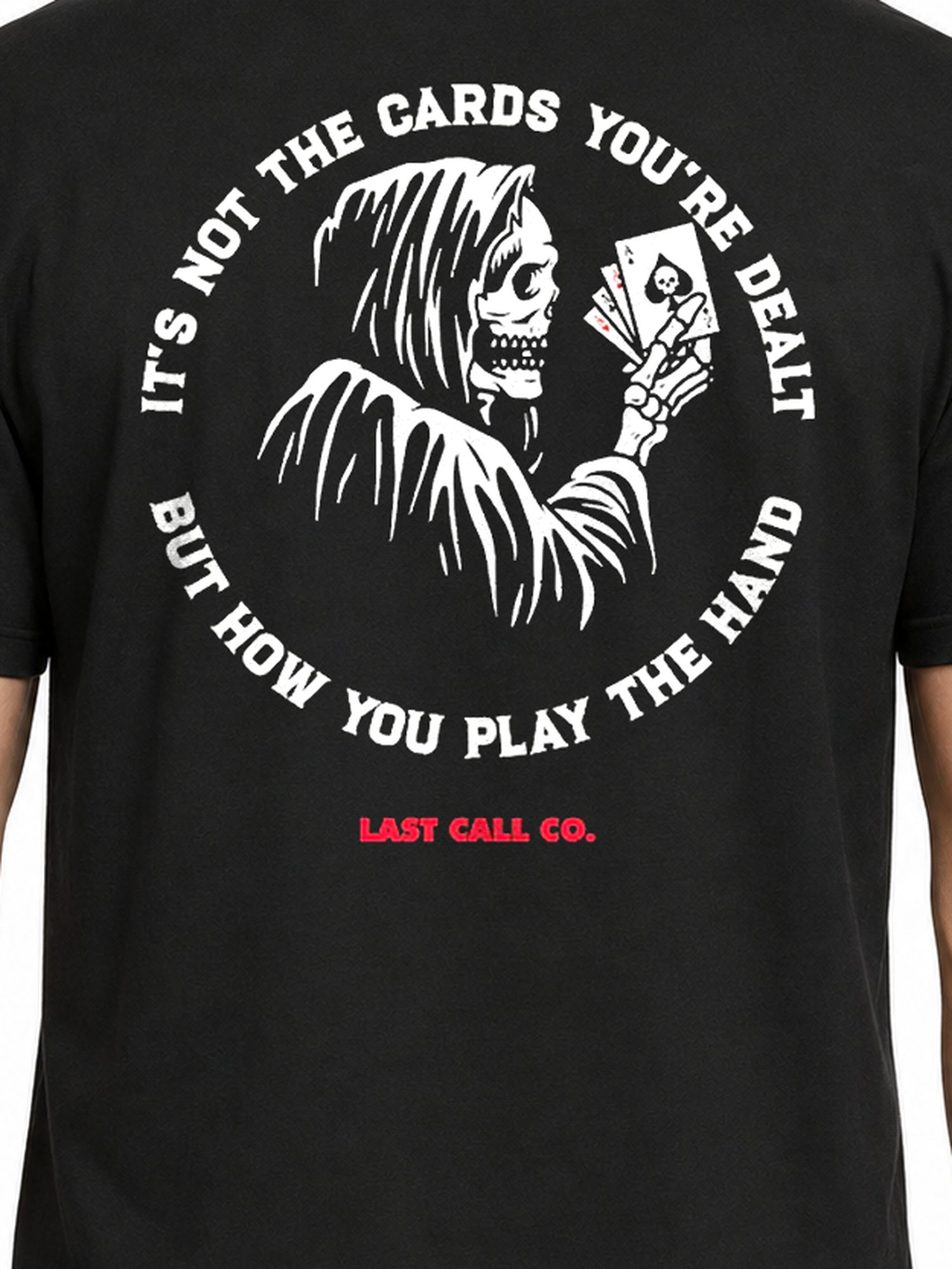 Last Call Co Cards Men's Graphic T-shirt - Black