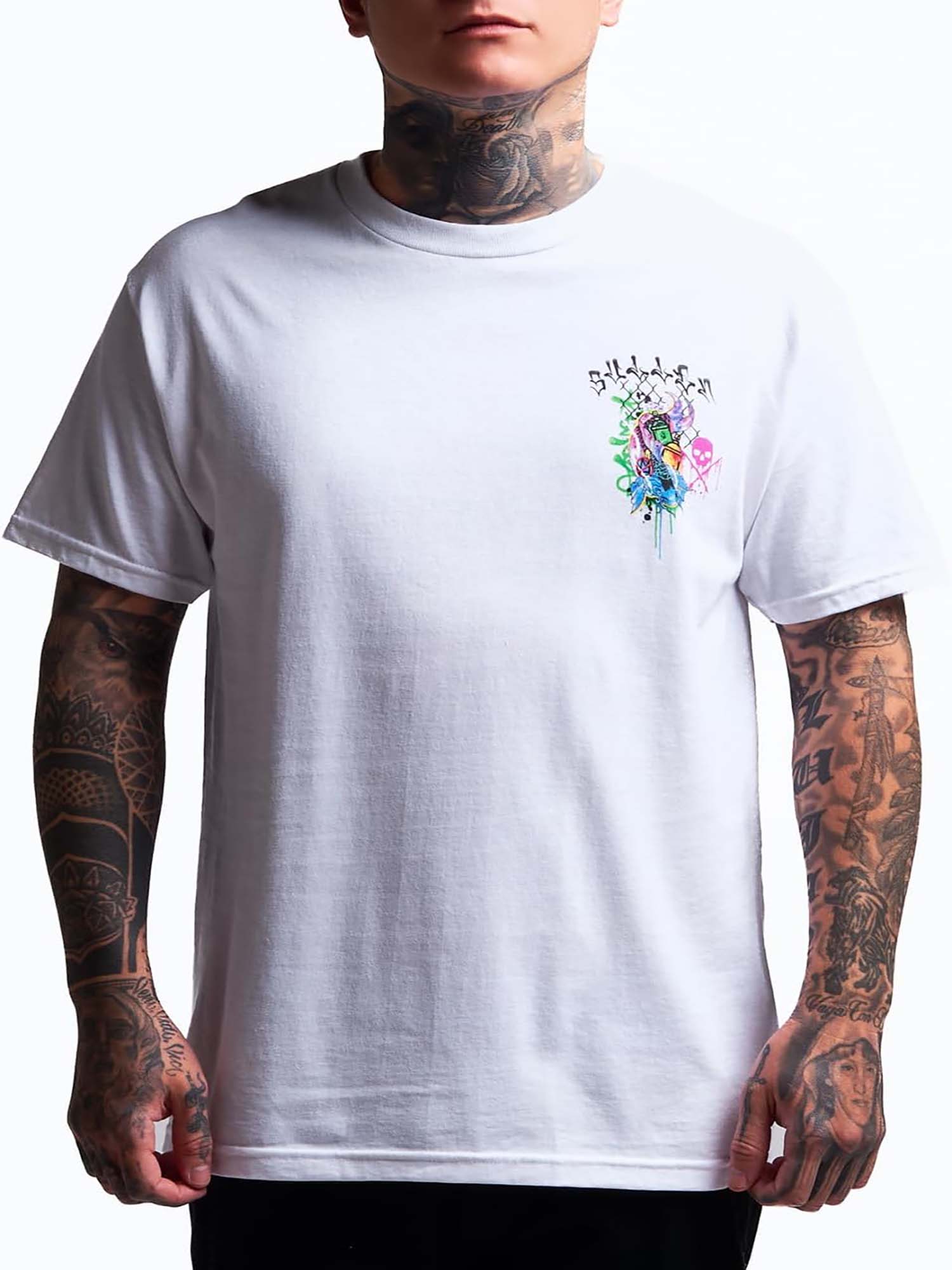 Sullen Men's Chemical Swirl Graphic T-shirt - White
