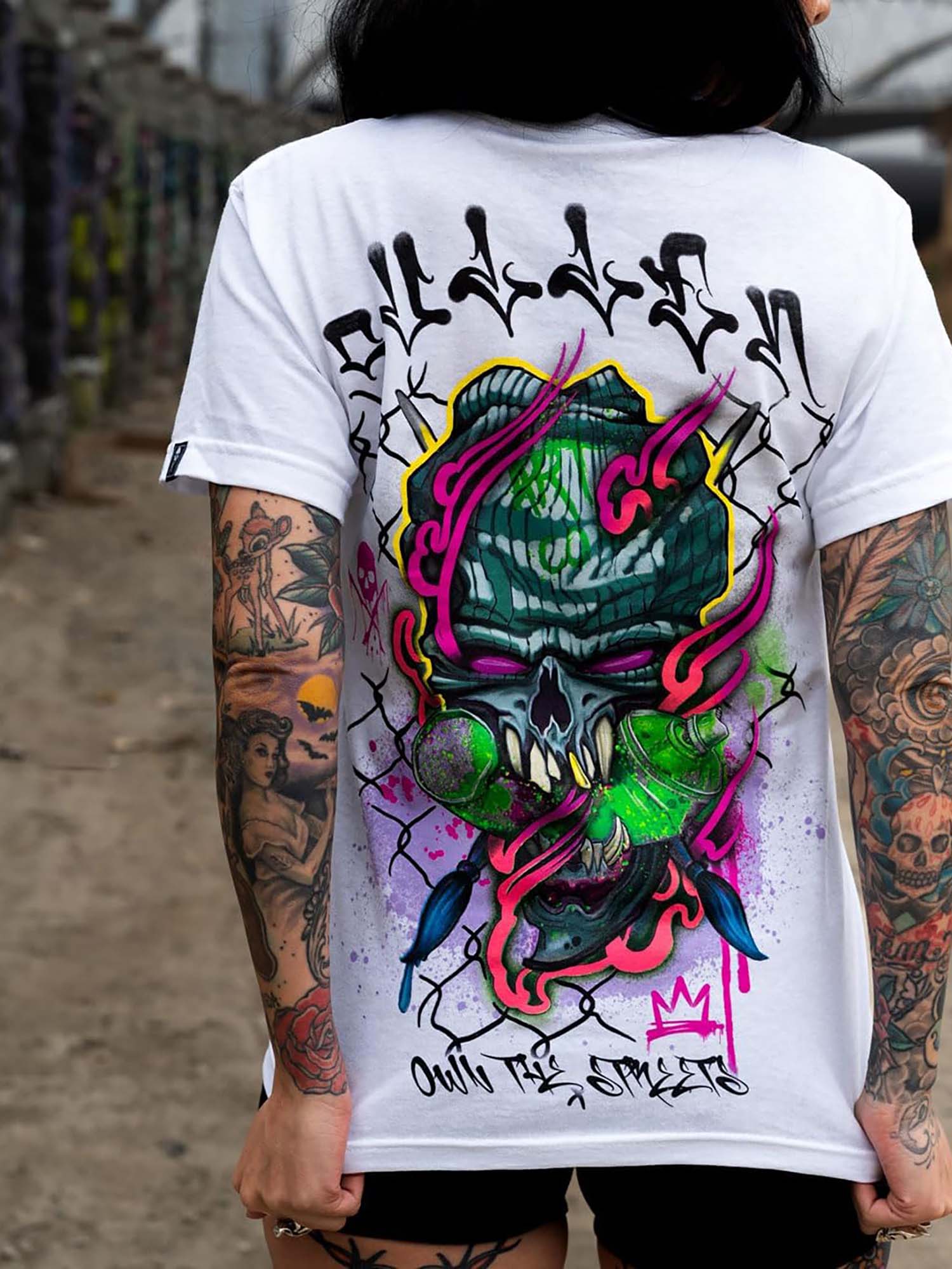 Sullen Men's Chemical Swirl Graphic T-shirt - White by Sullen