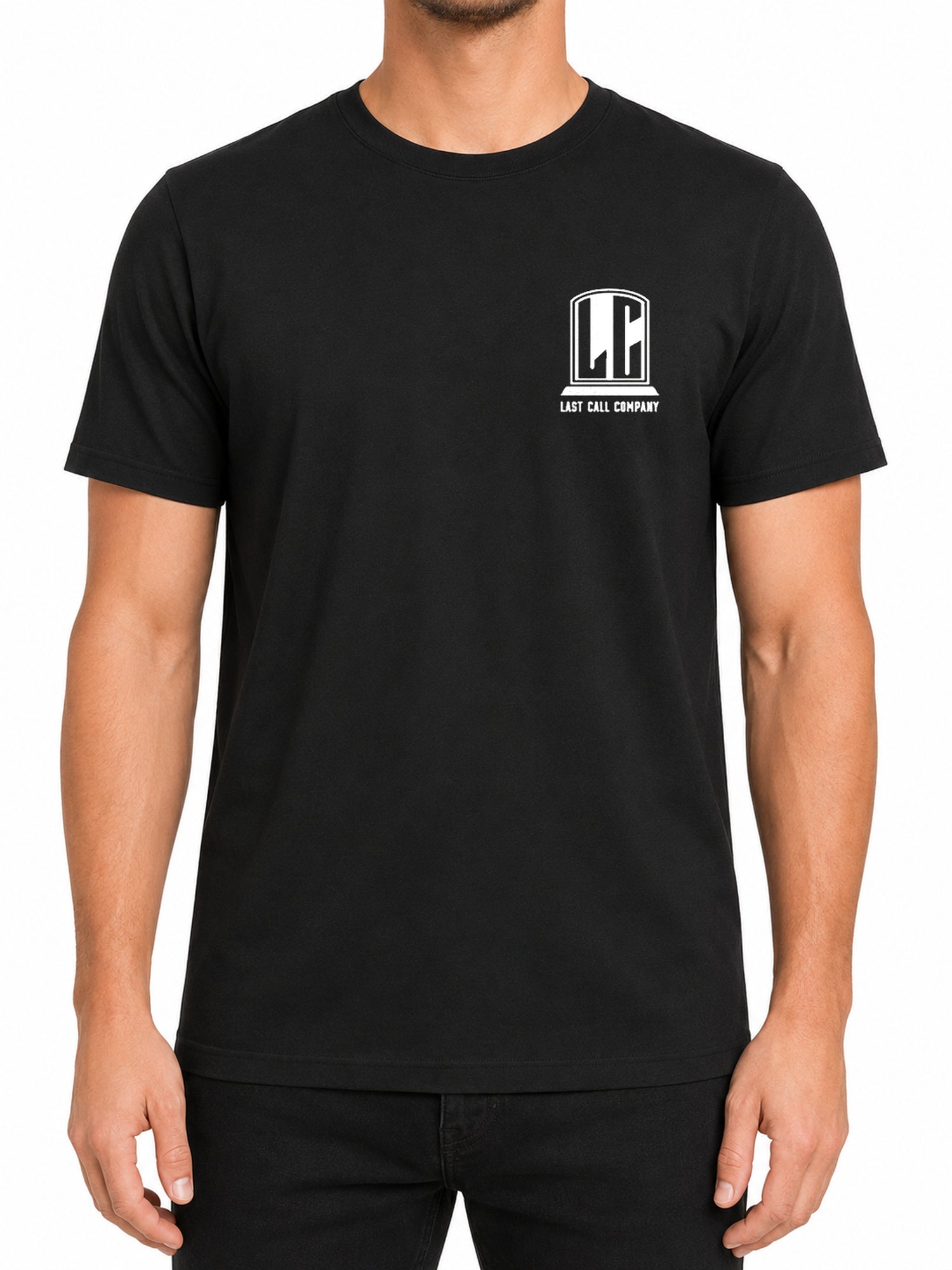 Last Call Co Cold Friends Men's Graphic T-shirt - Black