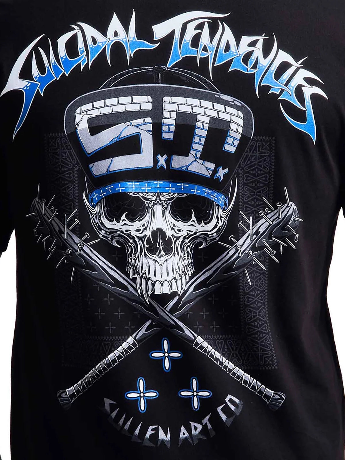 Sullen x Suicidal Tendencies Men's Cyco Badge Premium Graphic T-shirt - Jet Black