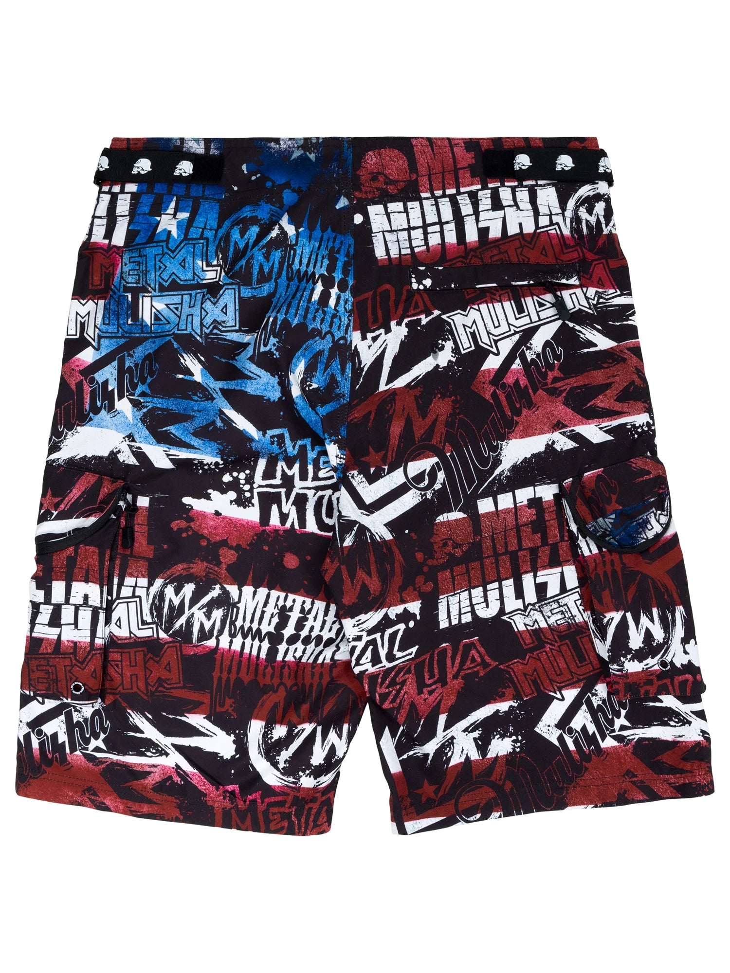 Metal Mulisha Men's D - Lush 2 Boardshorts - Red White and Blue by Metal Mulisha