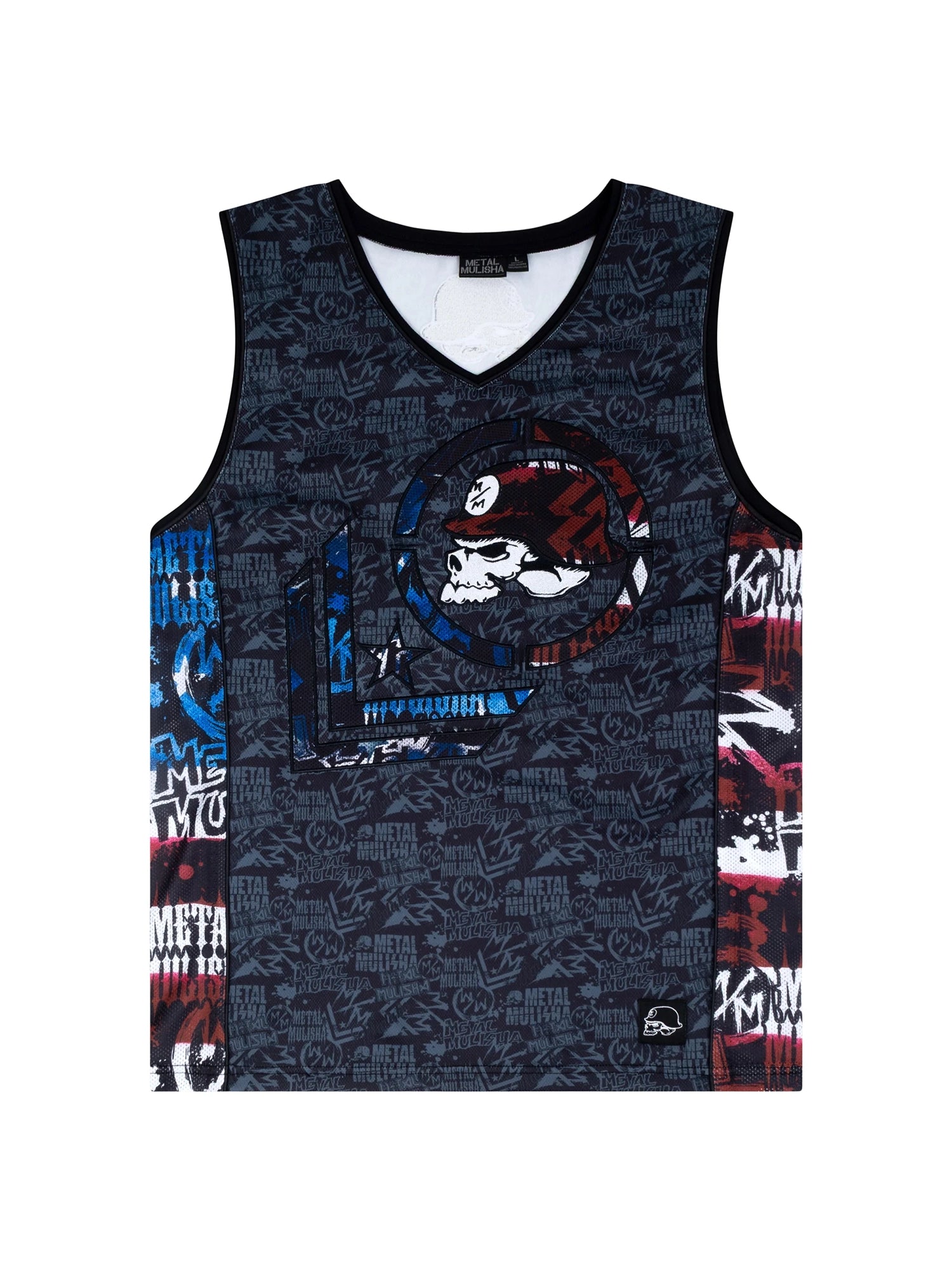 Metal Mulisha D - Lush 2 Jersey Tank Top - Red White and Blue by Metal Mulisha