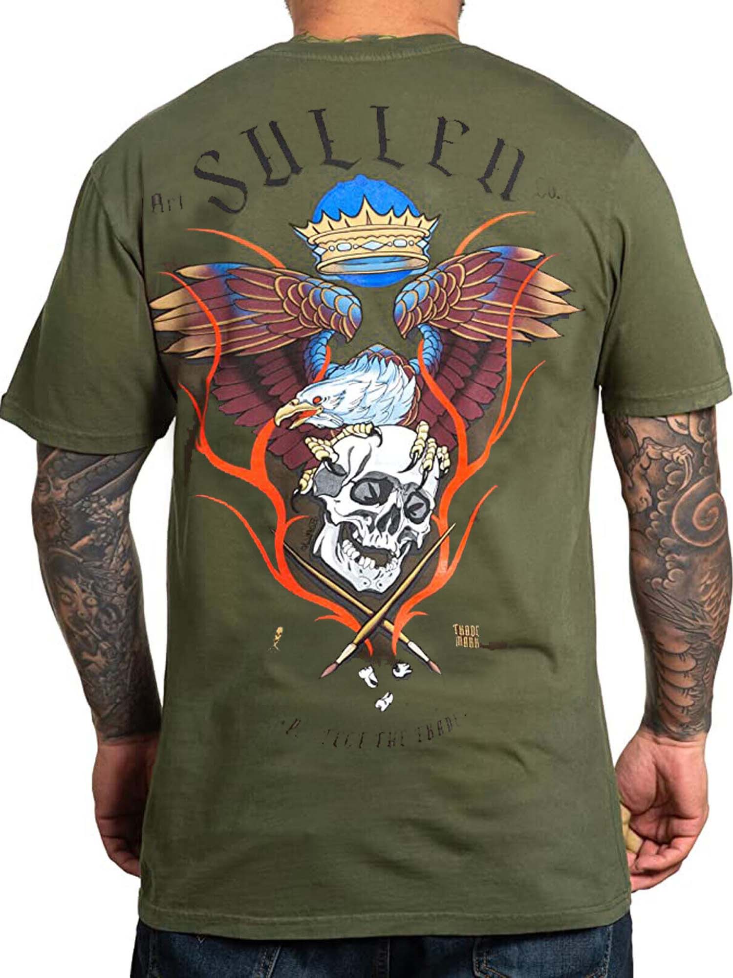 Sullen Men's Eagle Flame Short Sleeve Premium T-shirt by Sullen