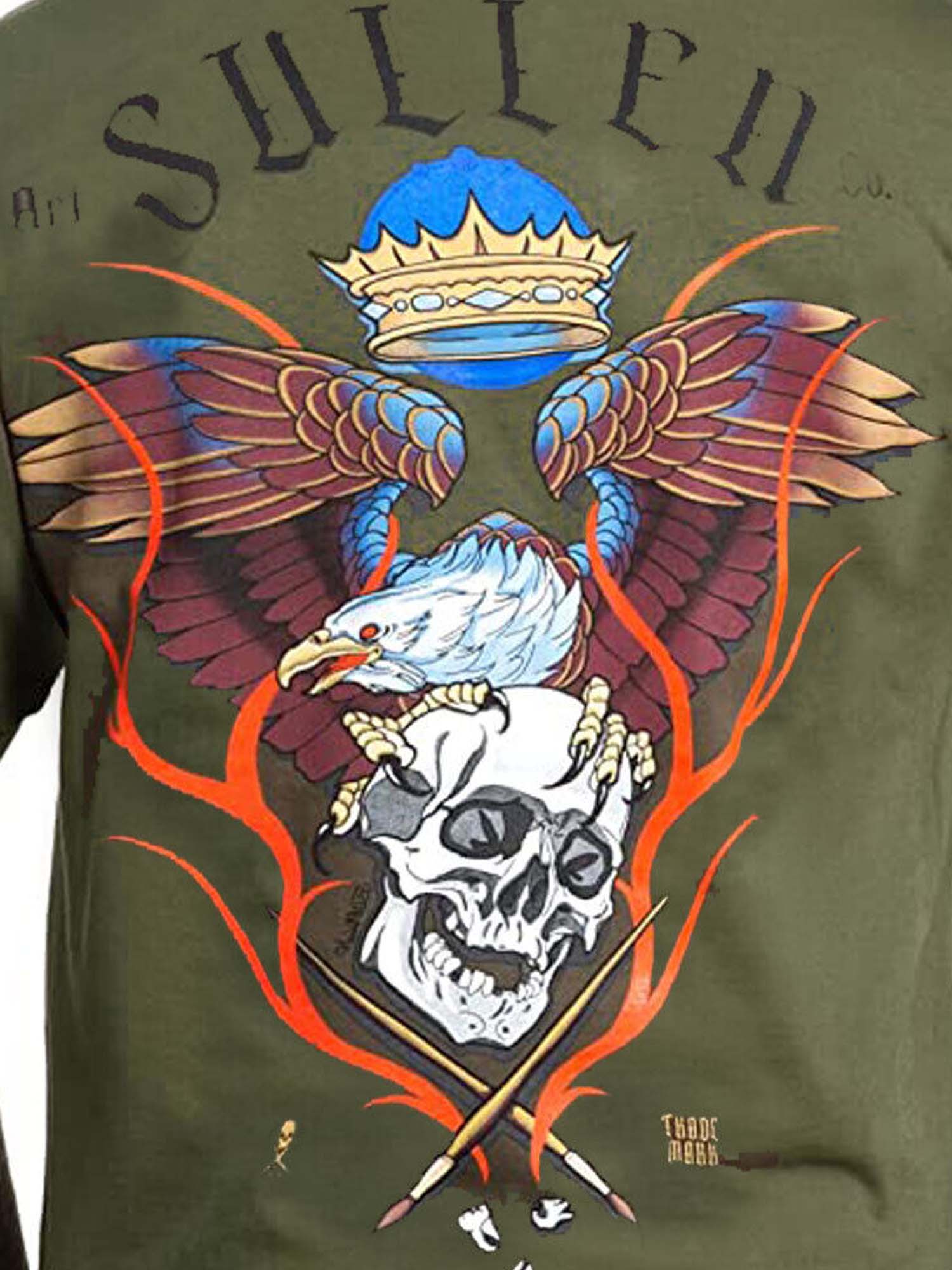 Sullen Men's Eagle Flame Short Sleeve Premium T-shirt by Sullen