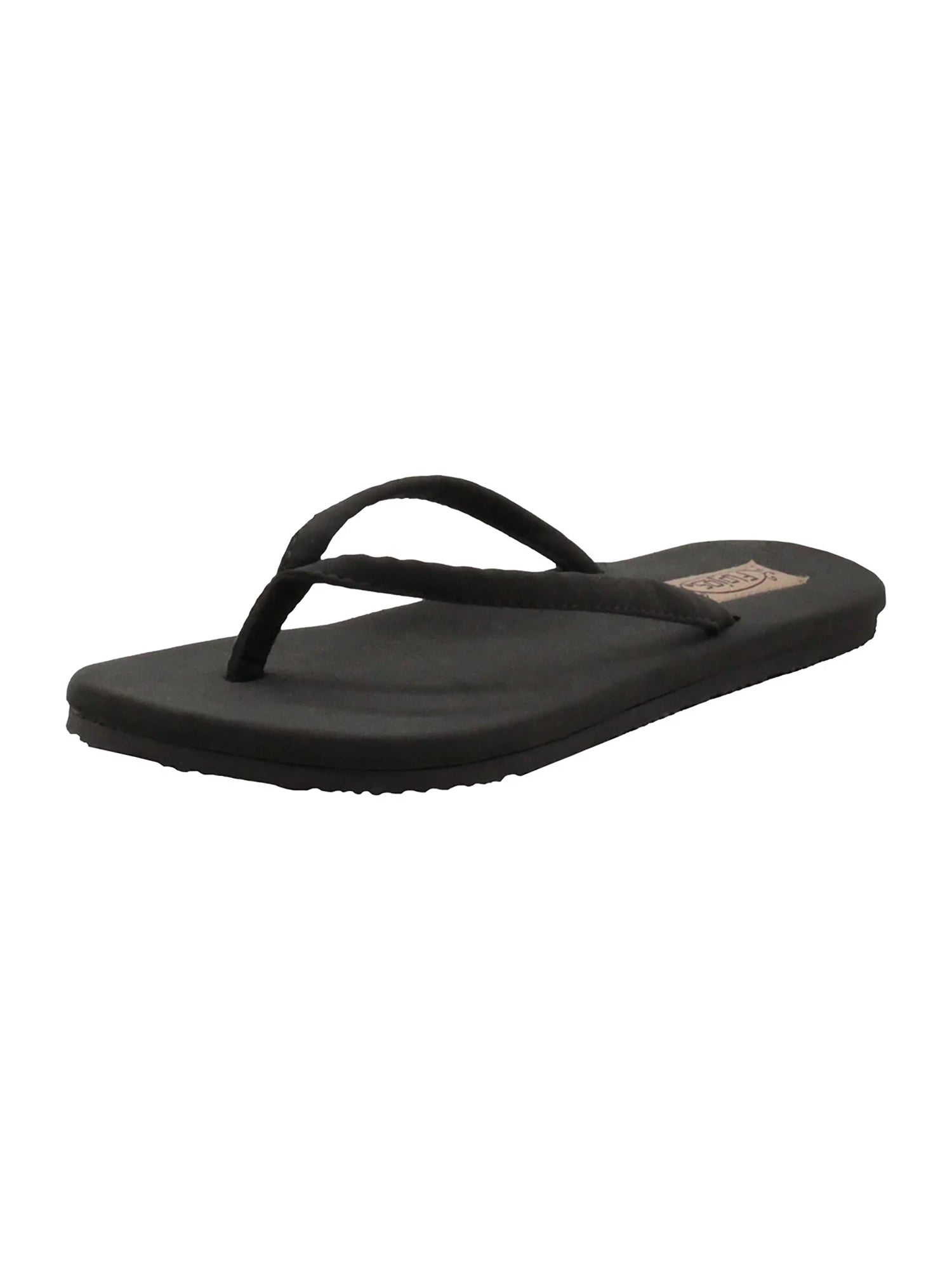 Flojos Women's Fiesta Thong Sandal – Charcoal, front view