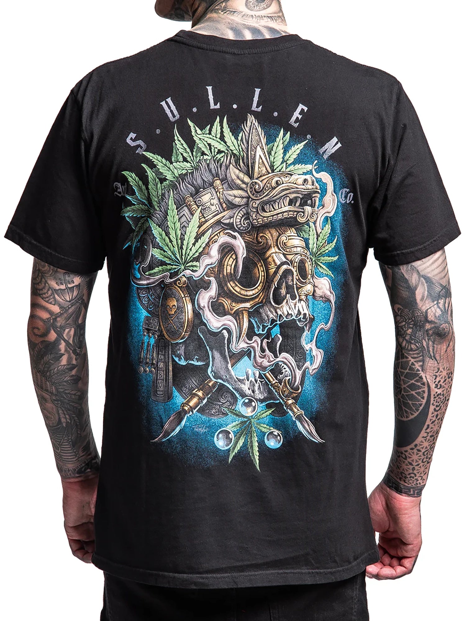 Sullen Men's Flower God Premium Tee - Jet Black by Sullen