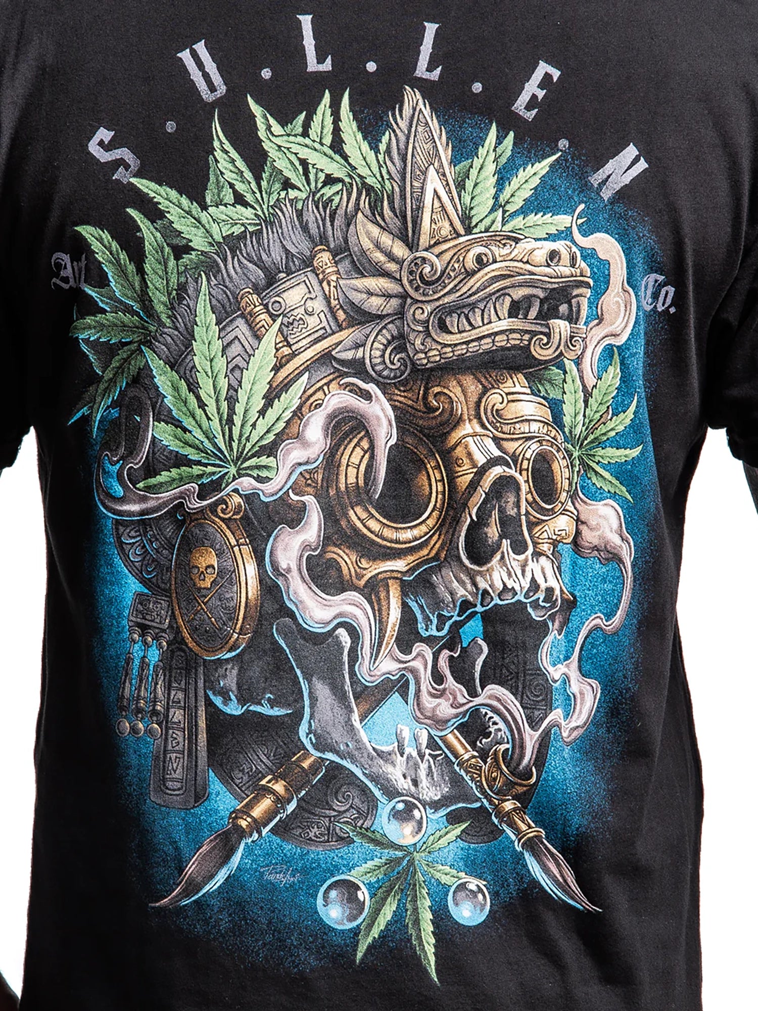 Sullen Men's Flower God Premium Tee - Jet Black by Sullen