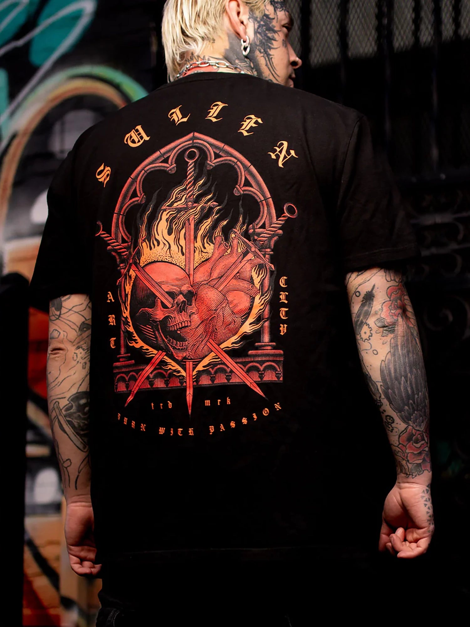Sullen Men's Full Heart Premium T-shirt by Sullen