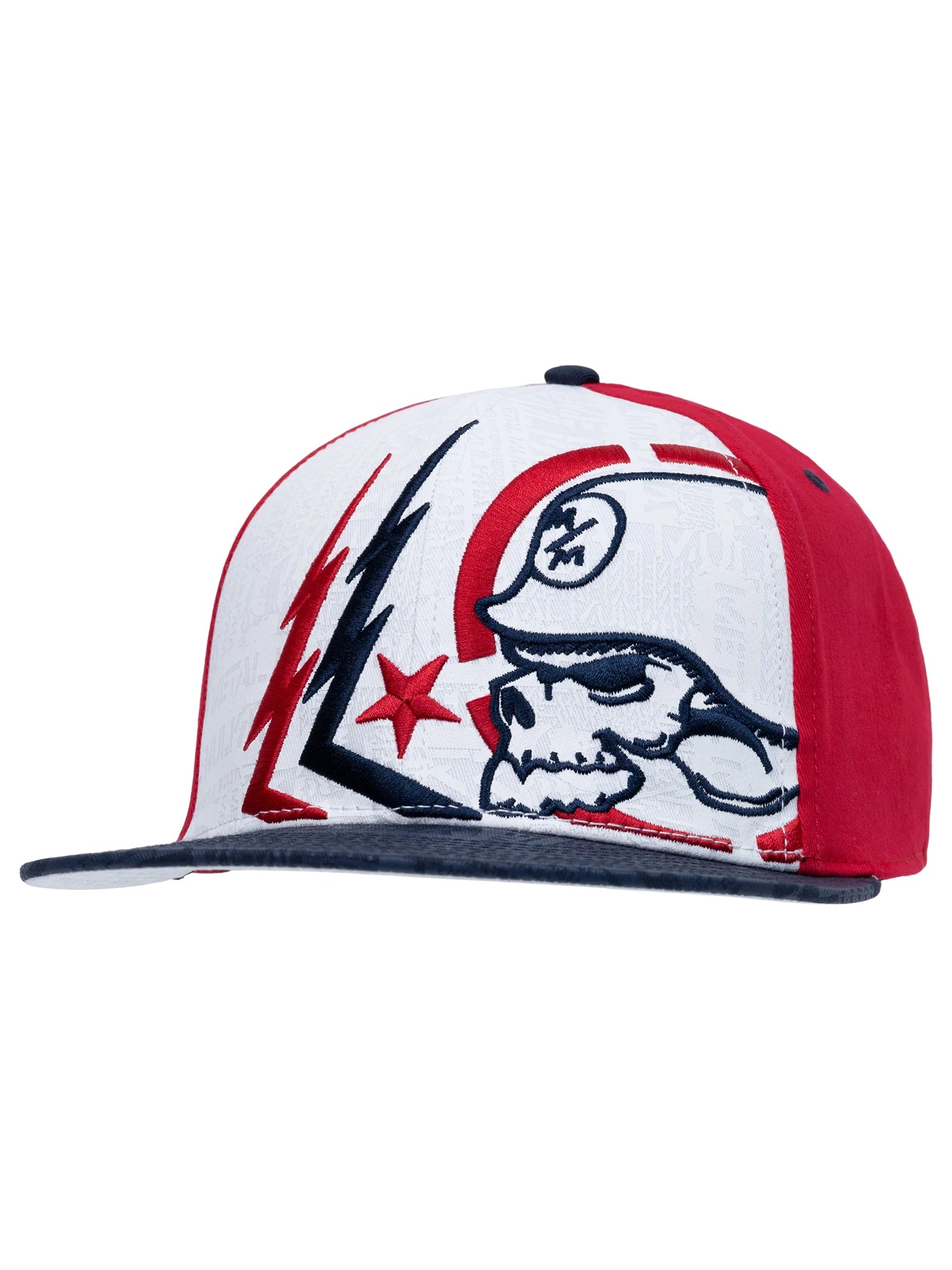 Metal Mulisha Men's Ghost 2 Flex Hat - Red White and Blue