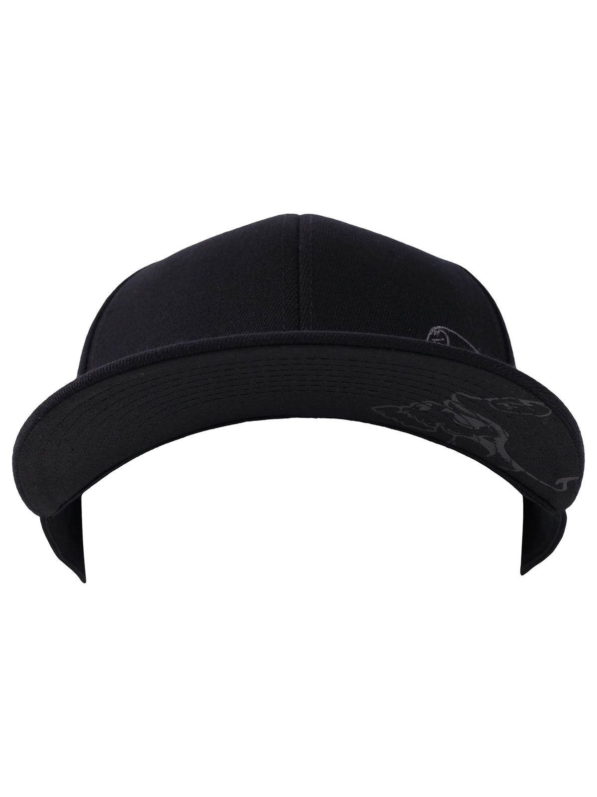 Metal Mulisha Helmet Flexsnap Hat charcoal printed underbill view