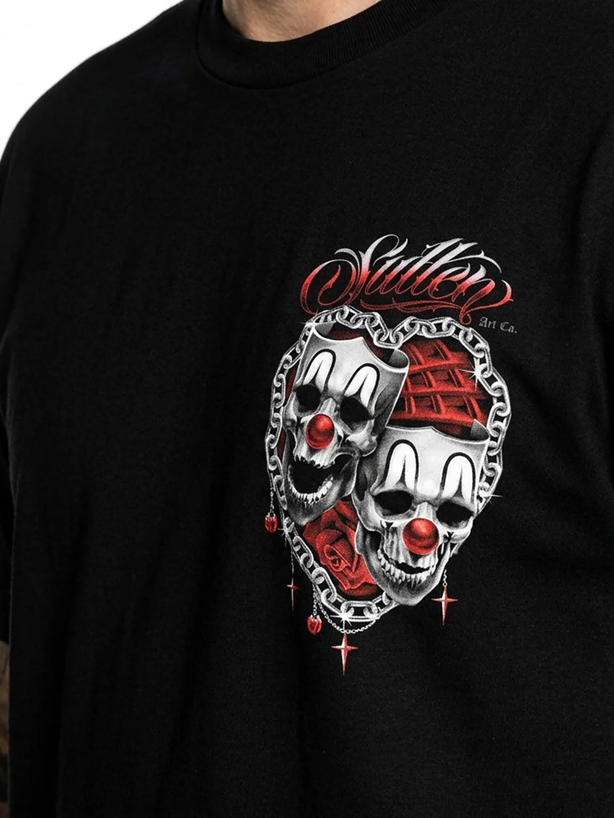 Sullen Men's High and Low Standard Graphic T-shirt - Black