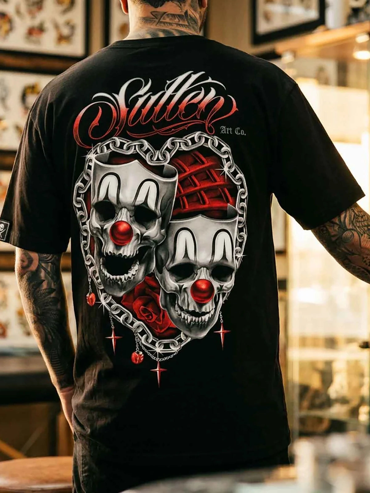 Sullen Men's High and Low Standard Graphic T-shirt - Black