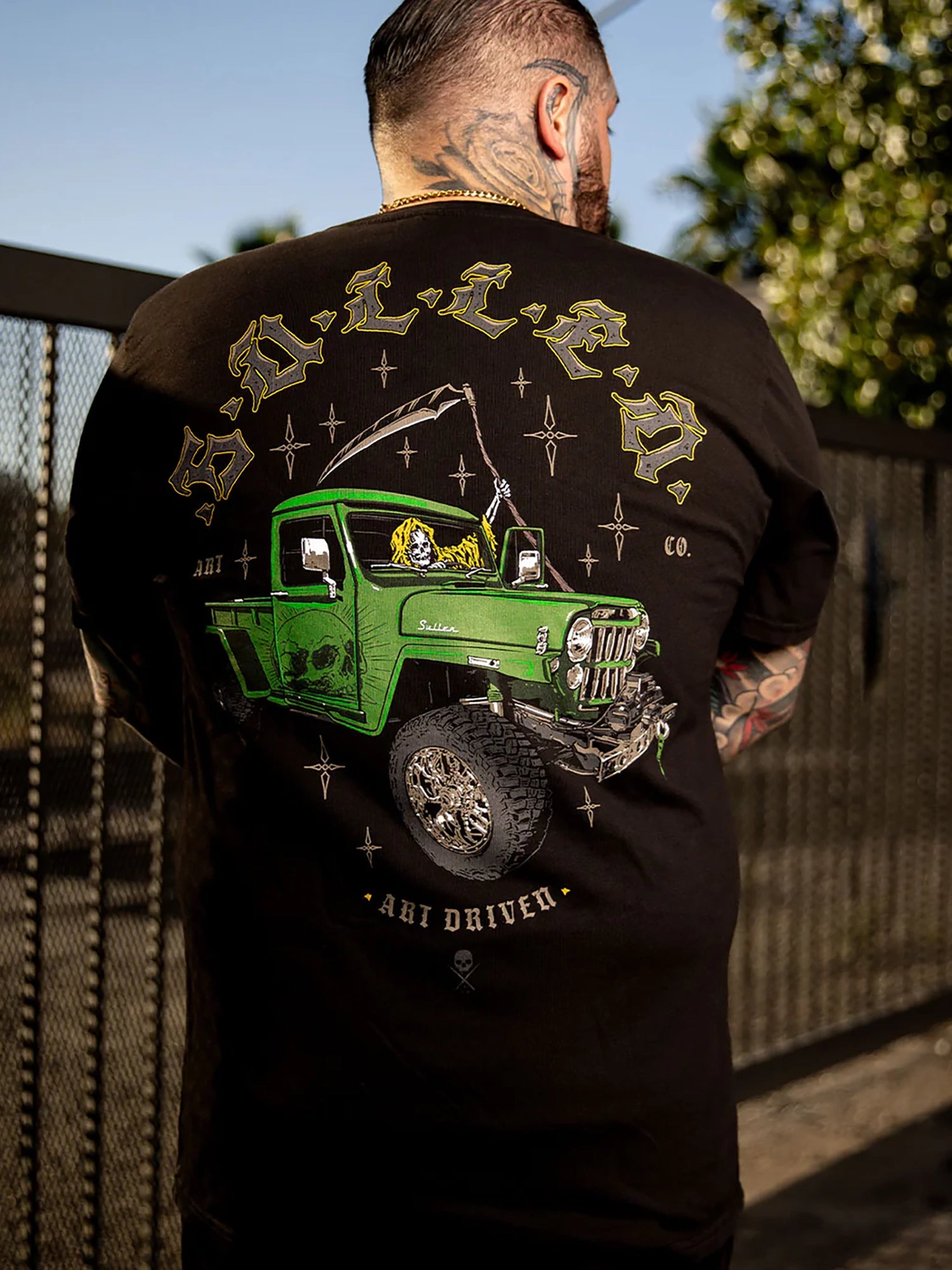 Sullen Men's Jeepin N Reapin Premium Graphic T-shirt - Jet Black by Sullen