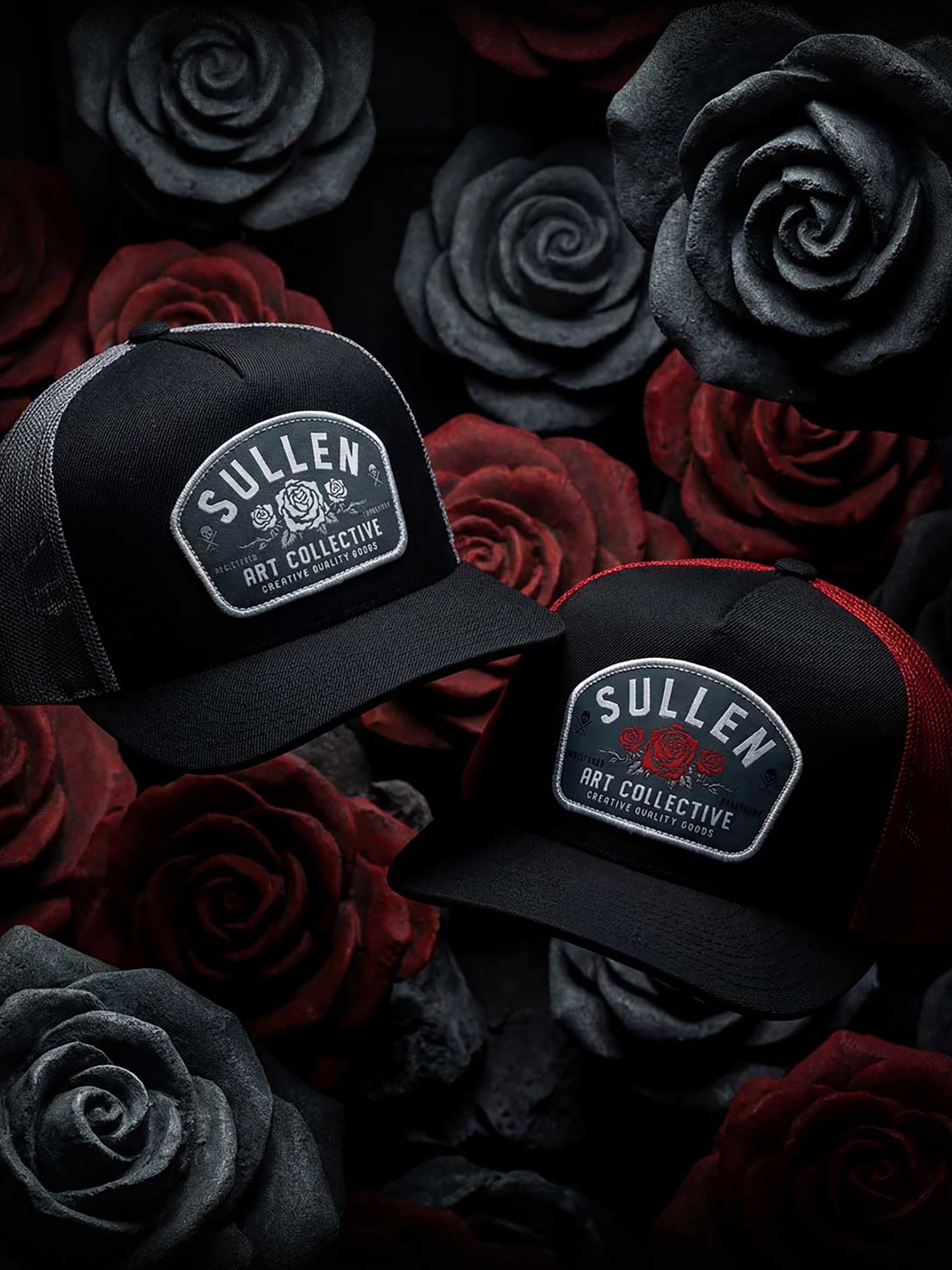 Sullen Men's La Rosa Snapback Hat - Red by Sullen