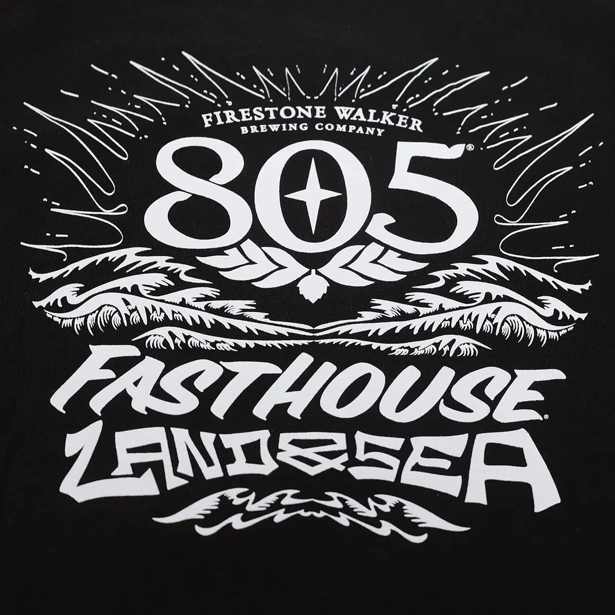 Fasthouse Men's 805 Land and Sea Graphic Tank Top - Black