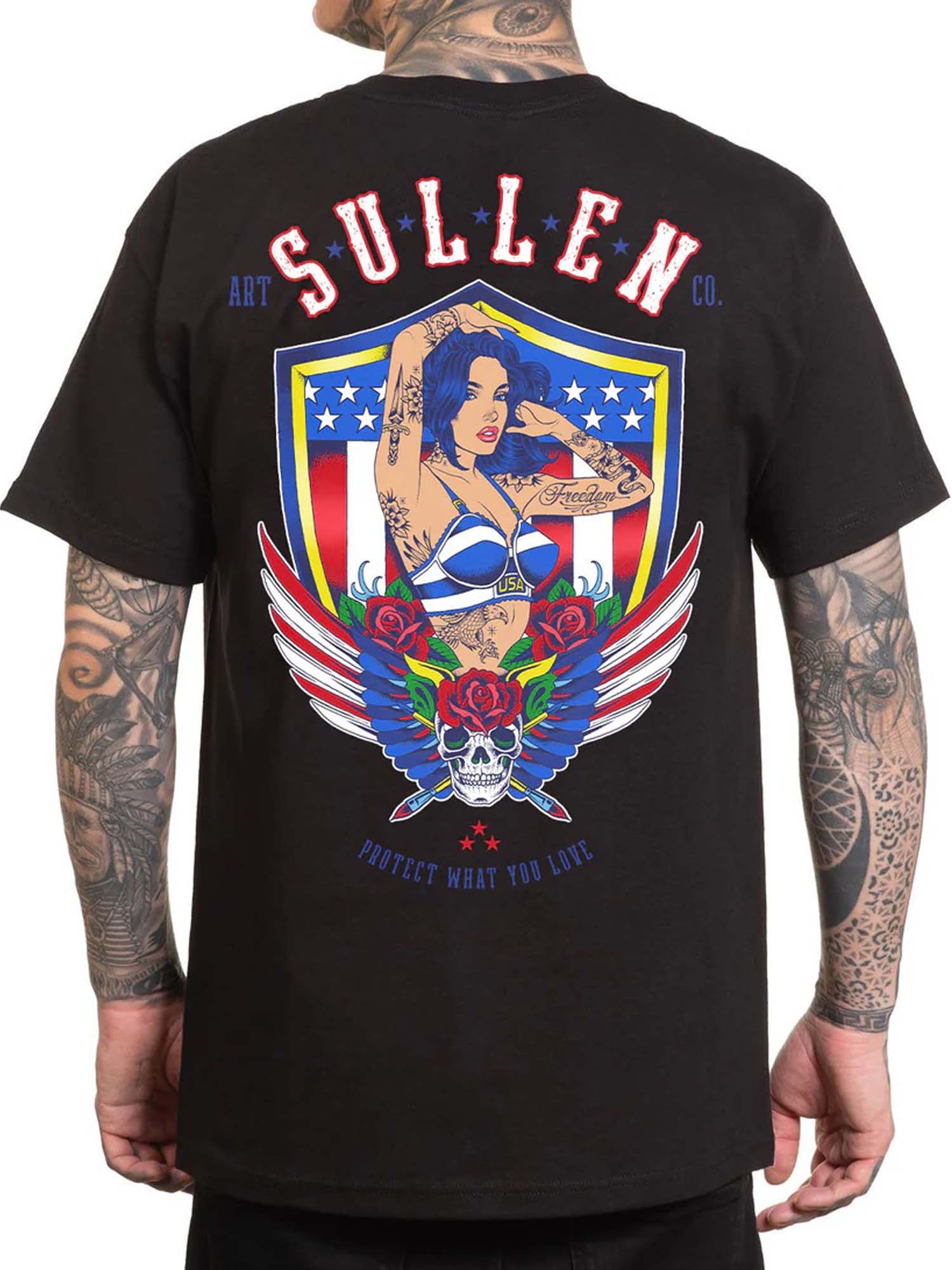 Sullen Men's Land of the Free Short Sleeve Standard Tee
