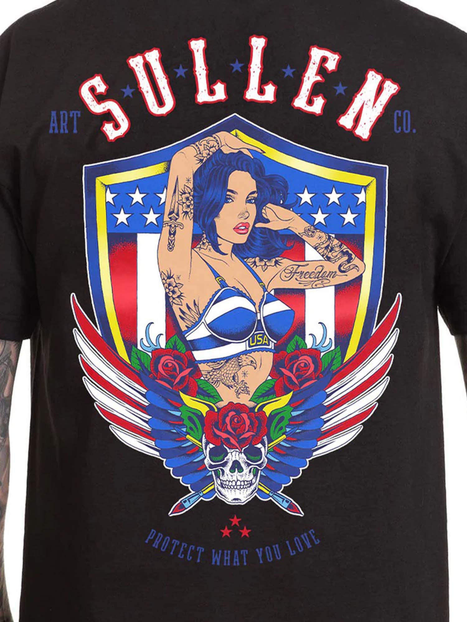 Sullen Men's Land of the Free Short Sleeve Standard Tee by Sullen