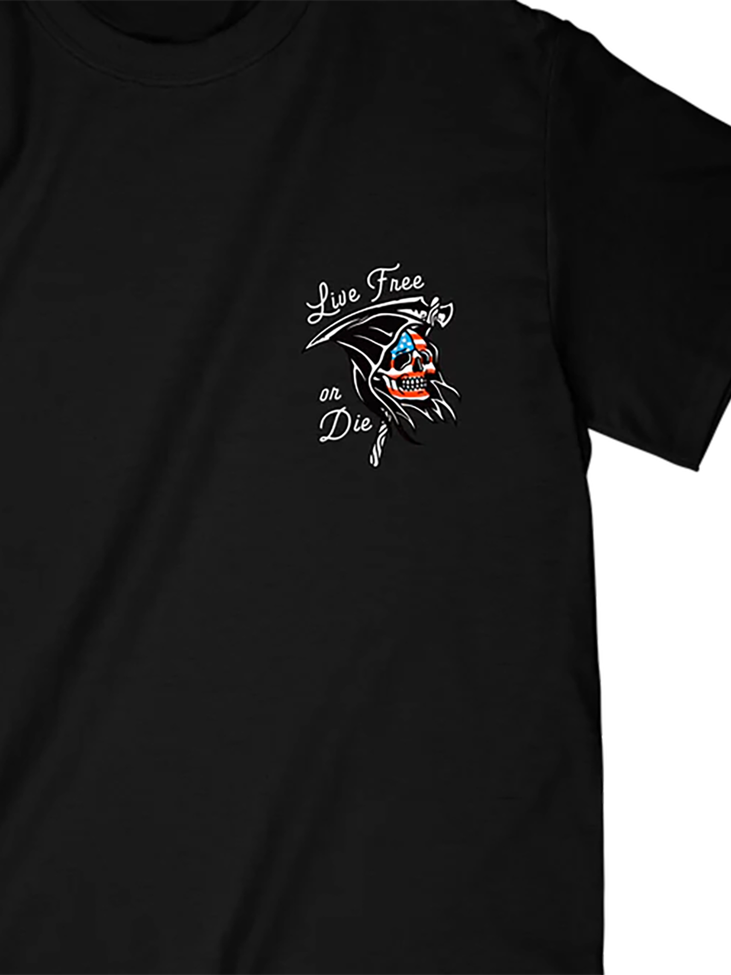 Last Call Co Men's Live Free Graphic T-shirt - Black