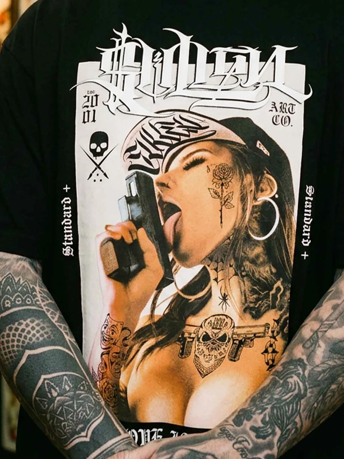 Sullen Men's Love Is “1 Ton” Relaxed Fit Graphic T-shirt - Jet Black