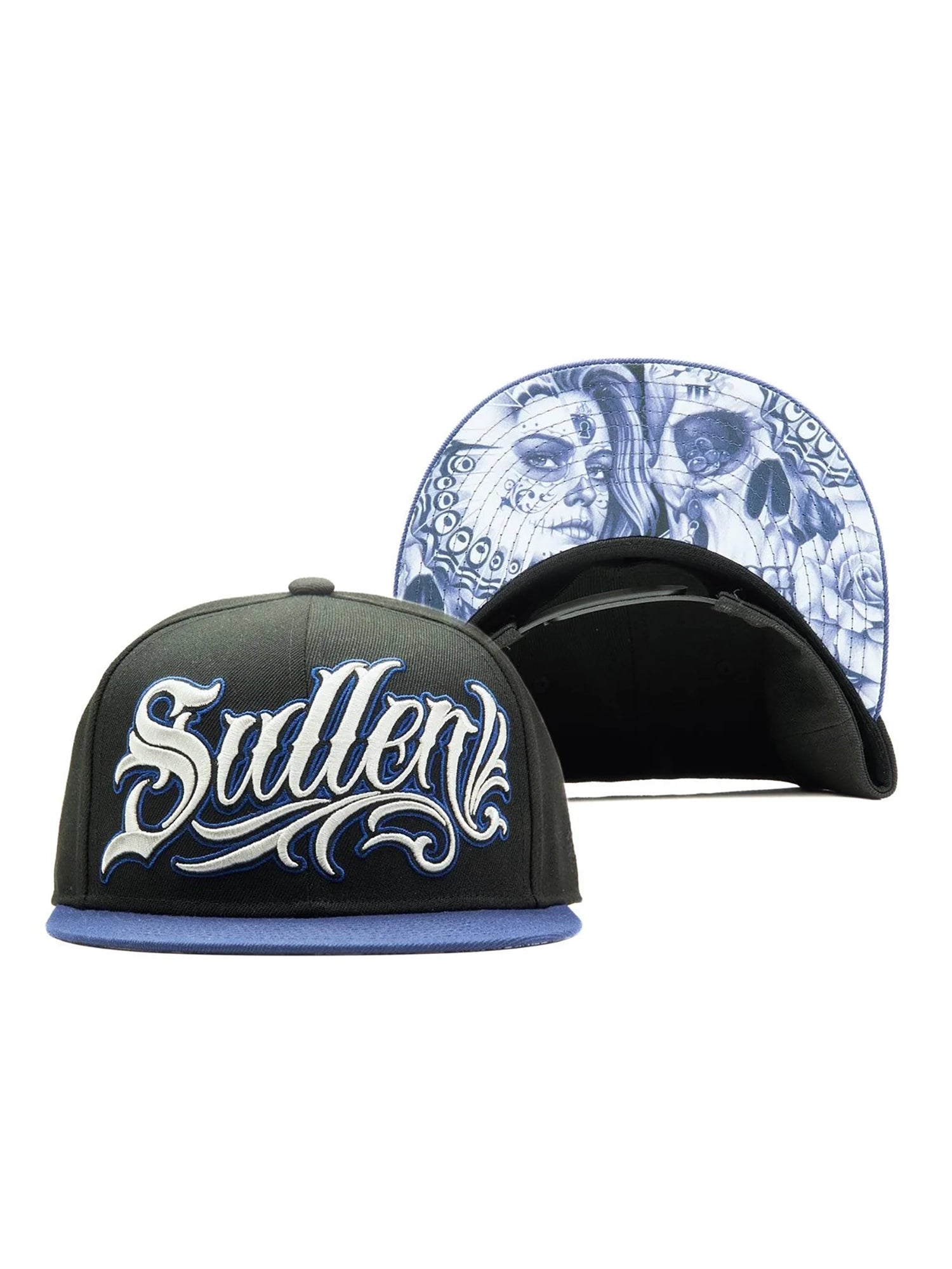 Sullen Nathan Harker Snapback Hat front and underbill artwork