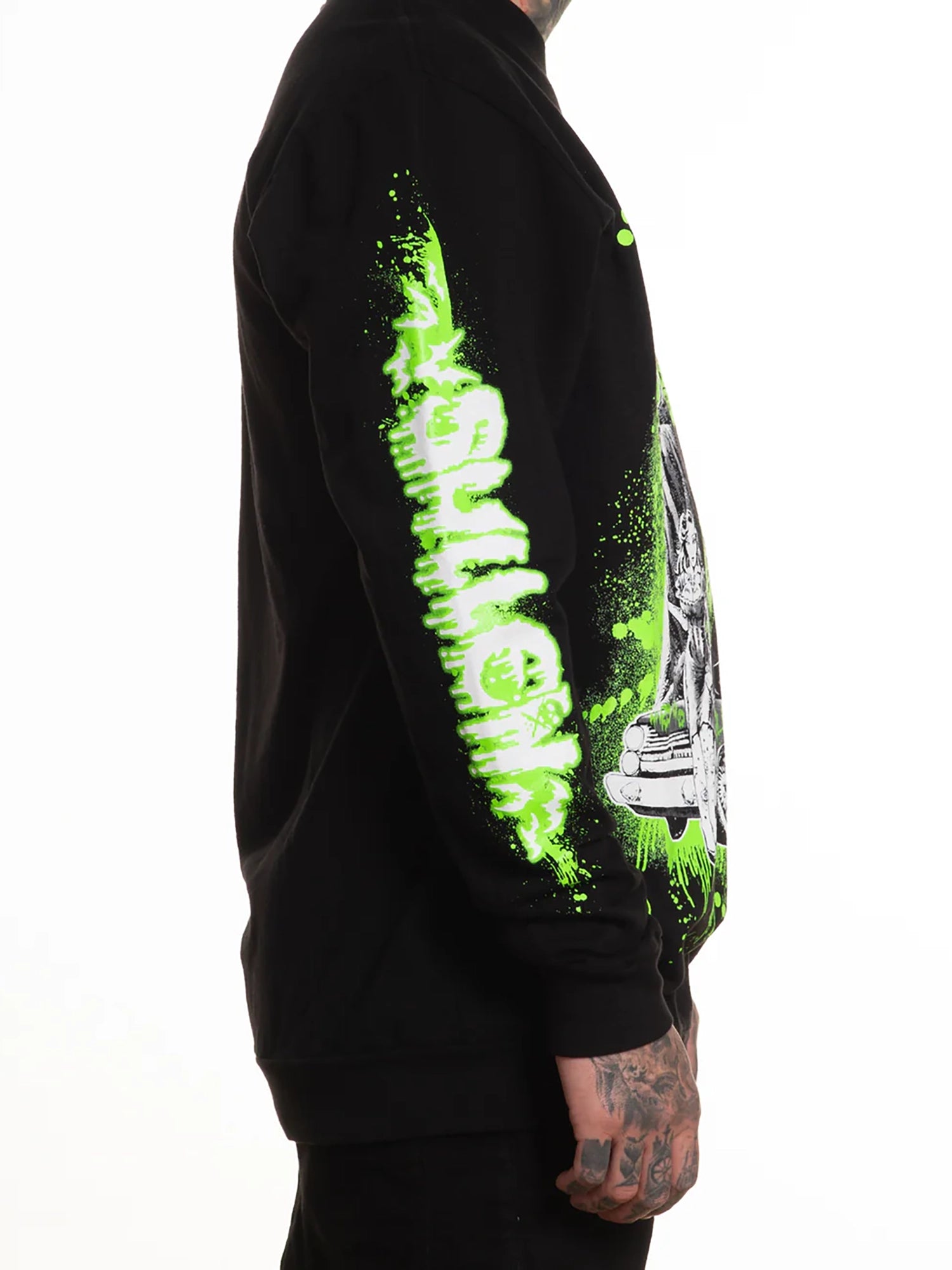 Sullen Men's Never Late Long Sleeve French Terry Glow in the Dark Premium T-shirt