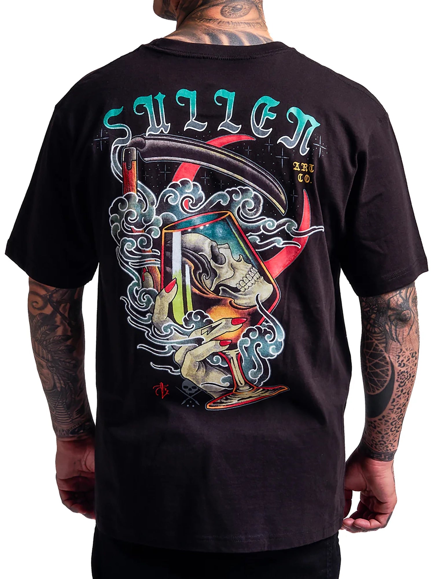 Sullen Men's Nightcap Graphic T-shirt - Black