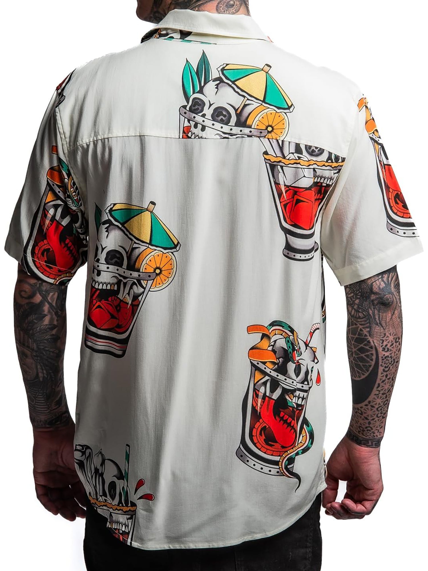 Sullen Men's On the Rocks Woven Button-Down Shirt - Antique White