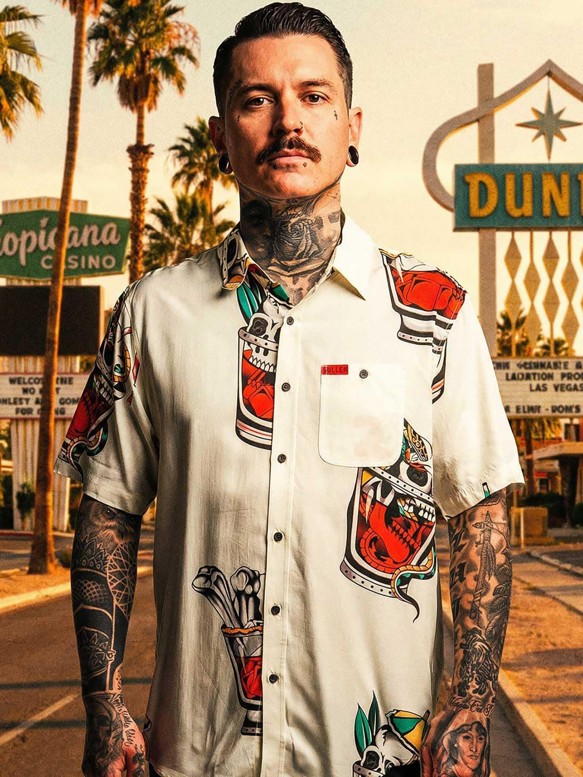 Sullen Men's On the Rocks Woven Button-Down Shirt - Antique White
