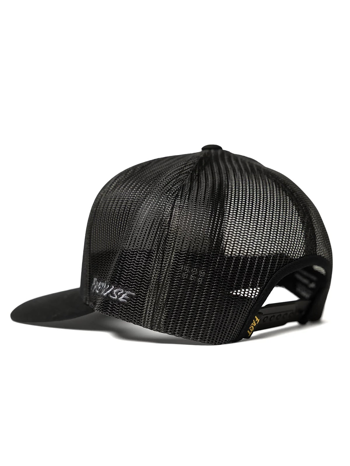 Fasthouse Men's Petrol Snapback Hat in Black, rear view with snapback closure
