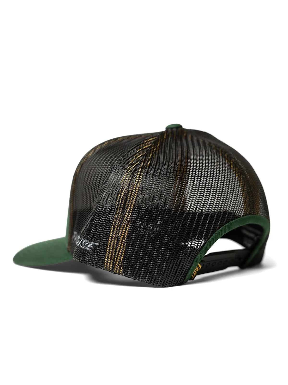 Fasthouse Men's Petrol Snapback Hat in Green, rear view with snapback closure