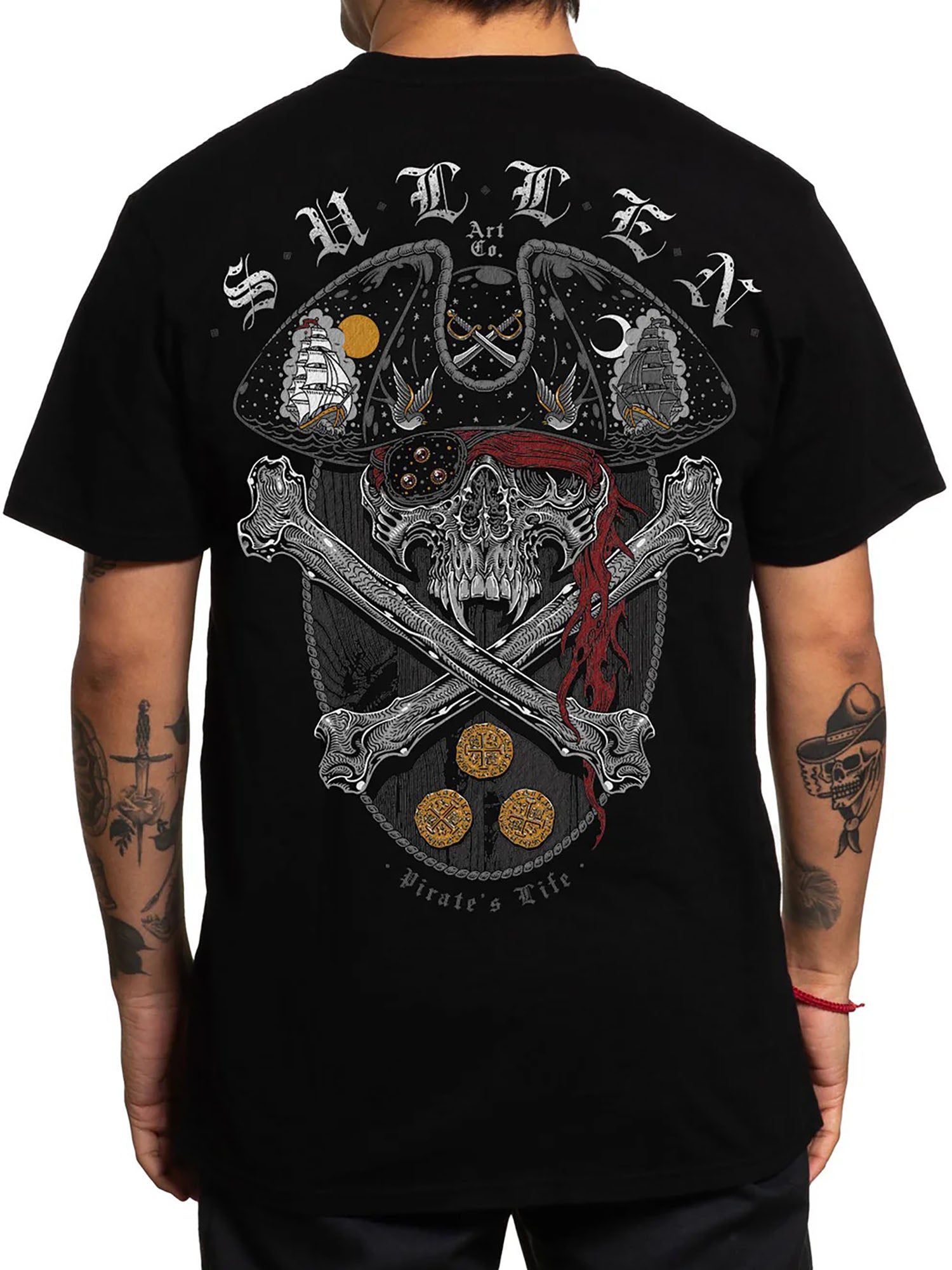 Sullen Men's Pirate Badge Standard T-shirt