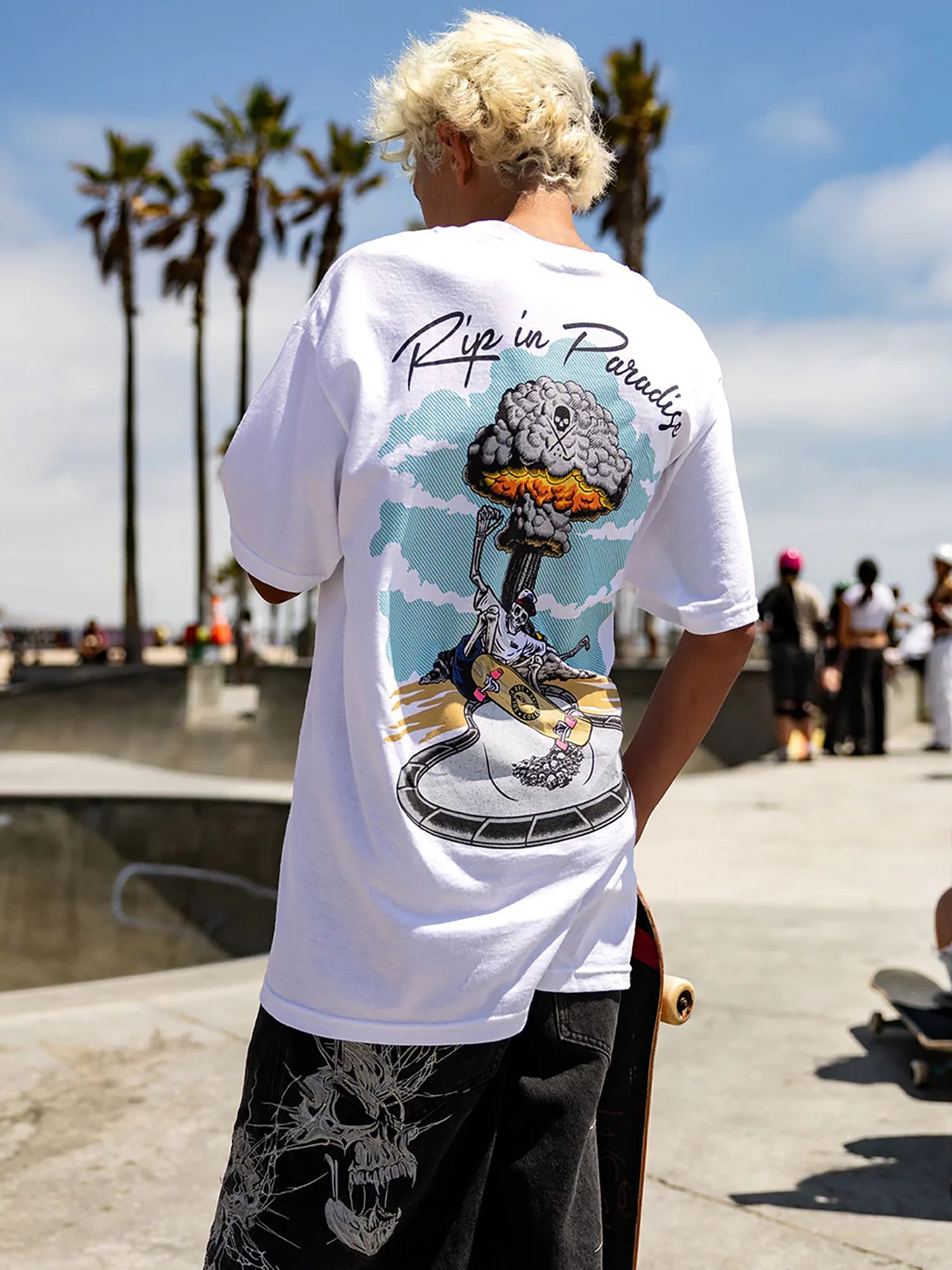 Sullen Men's RIP In Paradise Graphic T-shirt - White by Sullen