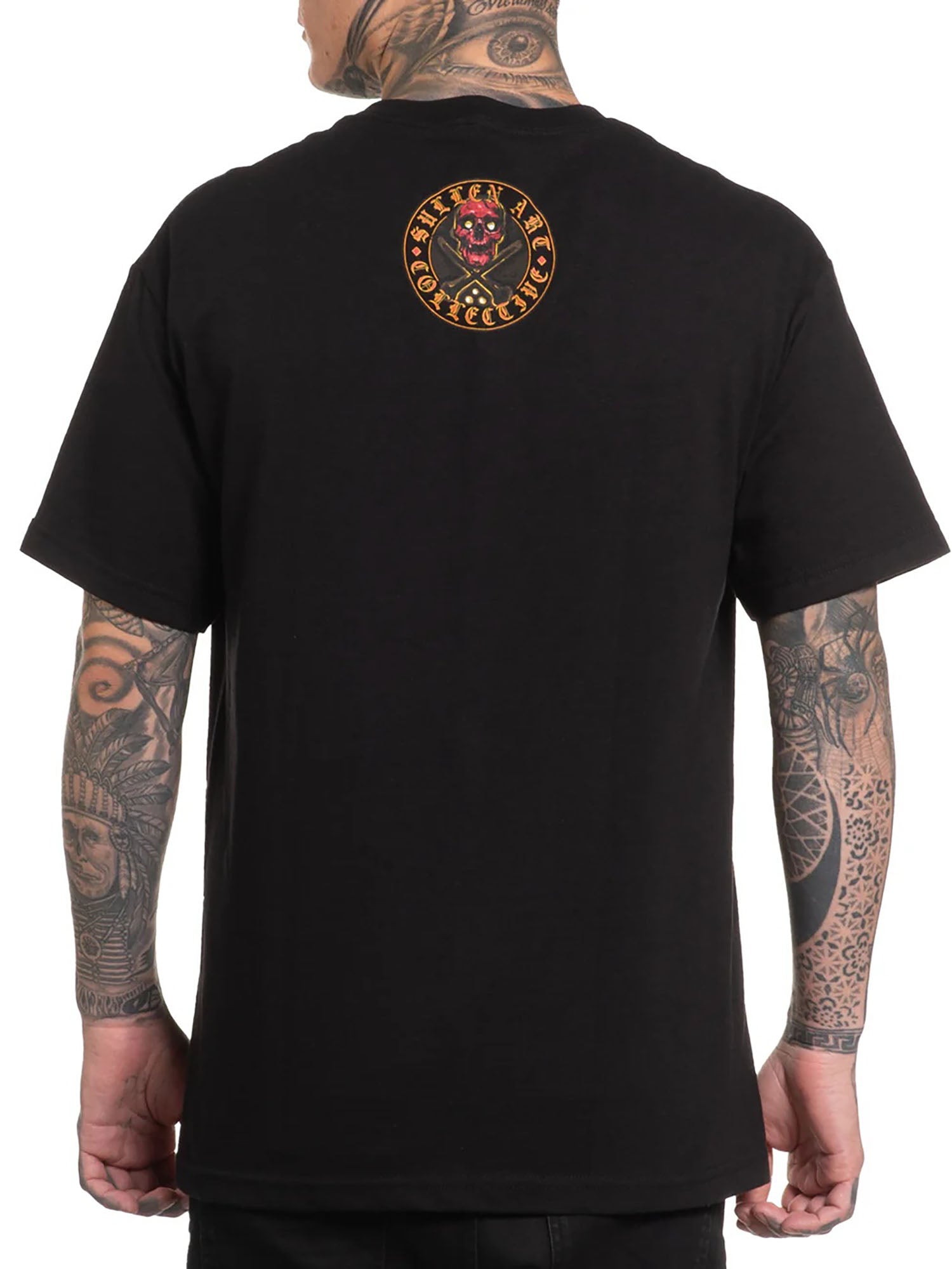 Sullen Men's Red Skull Badge Standard T-shirt